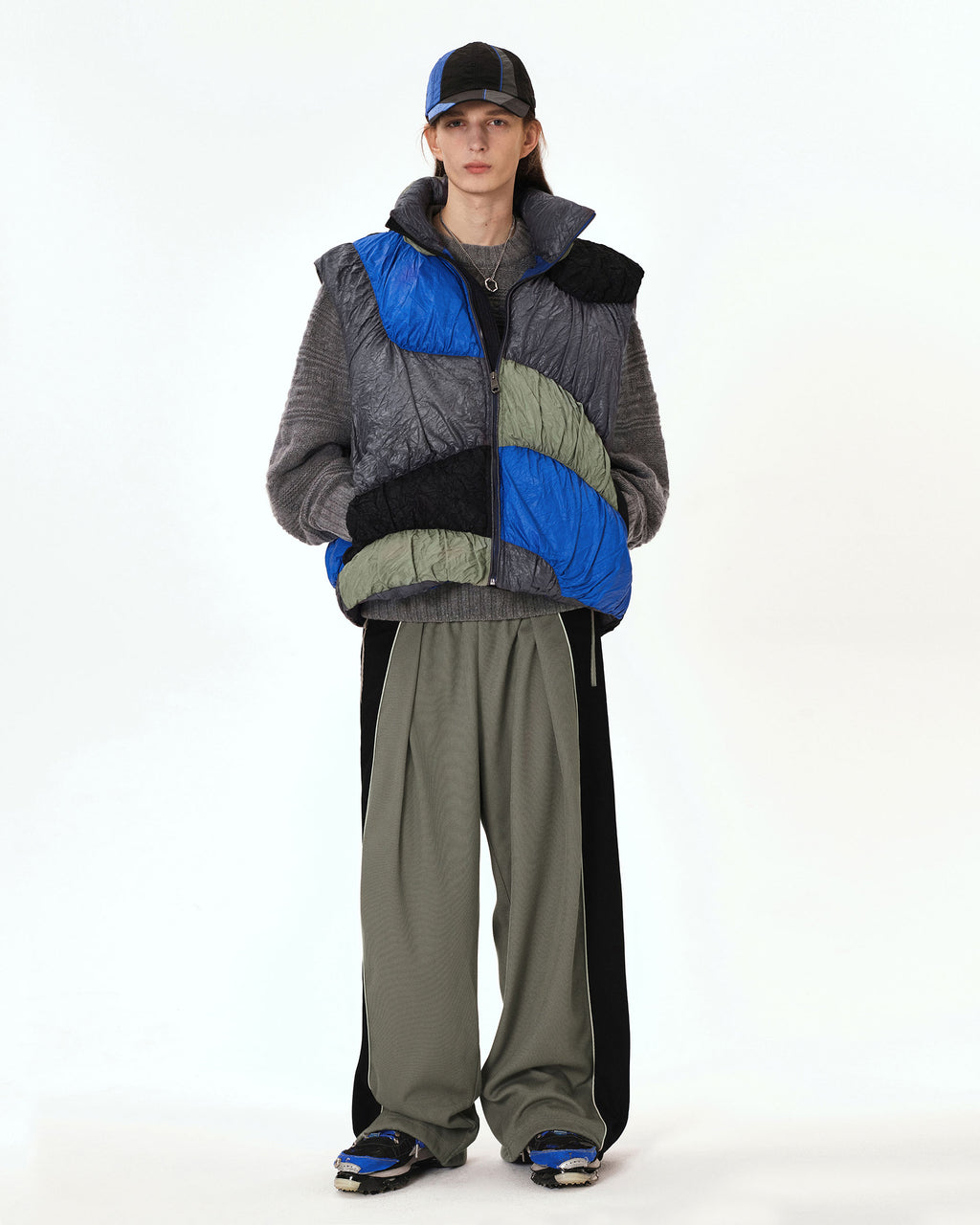 Ader Error - Aren down vest (Khaki) product image 1 | TRAB K-Fashion Australia