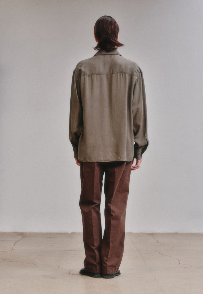 Art if acts - Tencel Two Pocket Shirt (Mud) product image 5 | TRAB K-Fashion Australia
