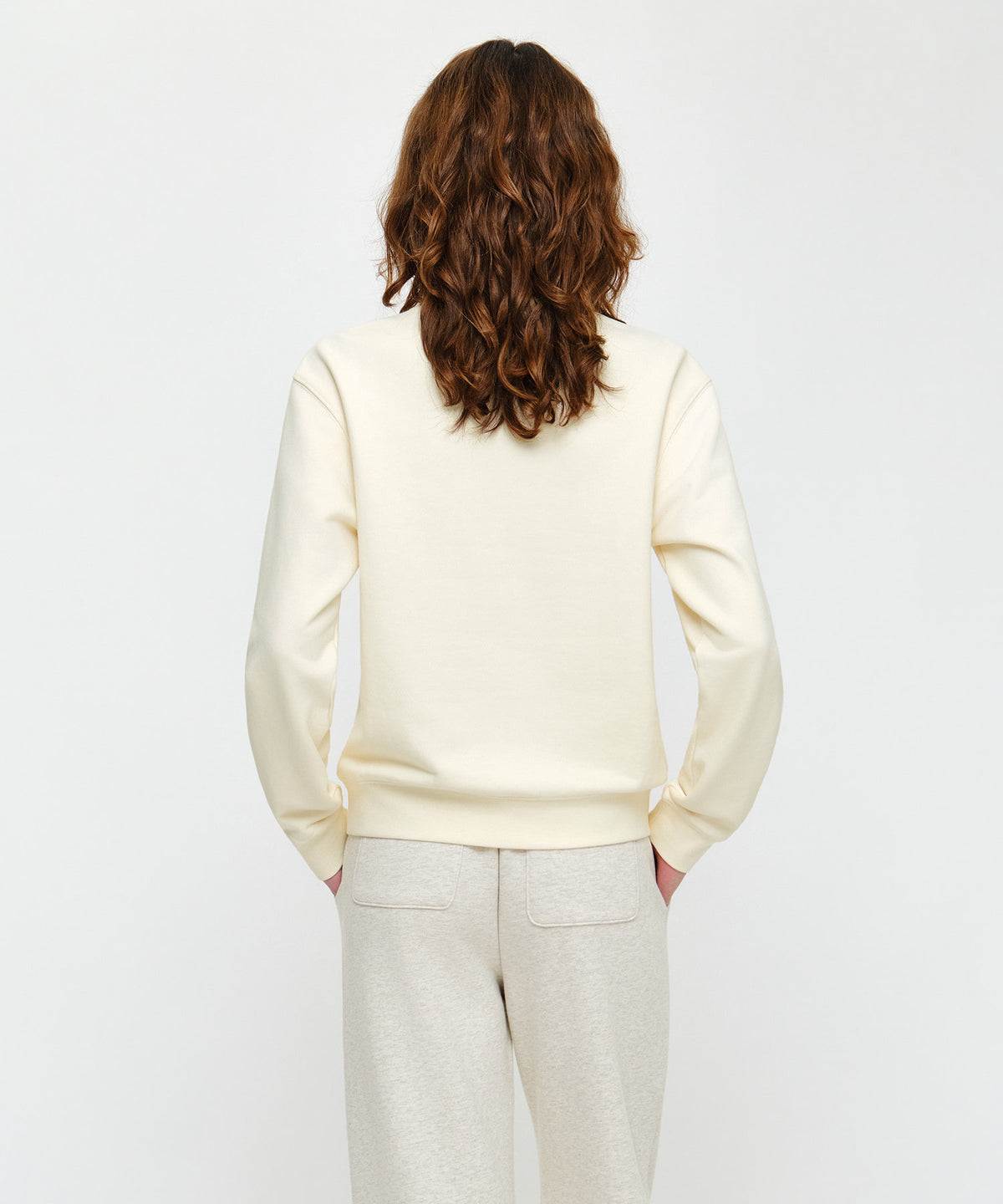 Marithe & Francois Girbaud - Classic Logo Sweatshirt (Cream) product image 3 | TRAB K-Fashion Australia