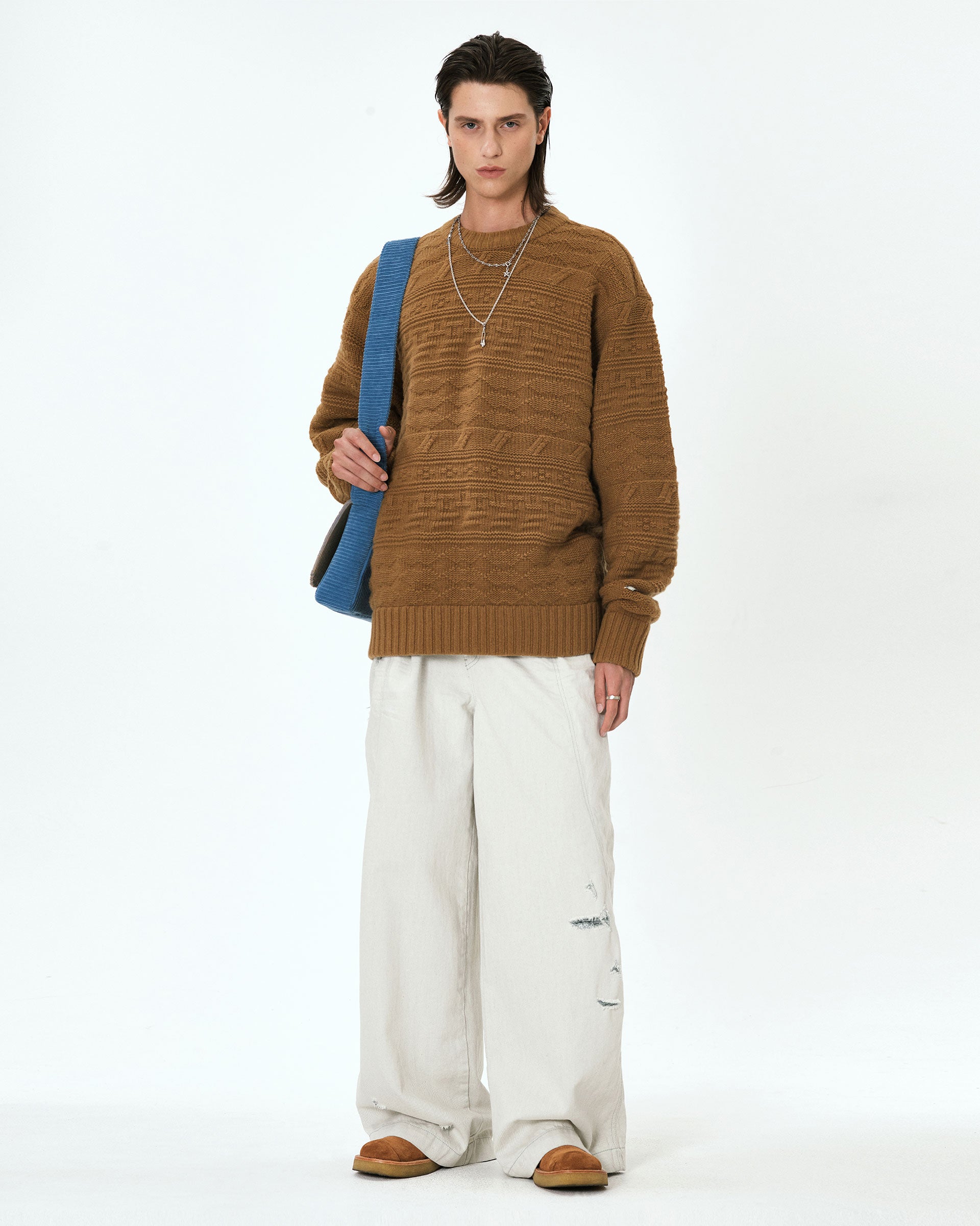Ader Error - Seltic knit (Beige) product image 1 | TRAB K-Fashion Australia