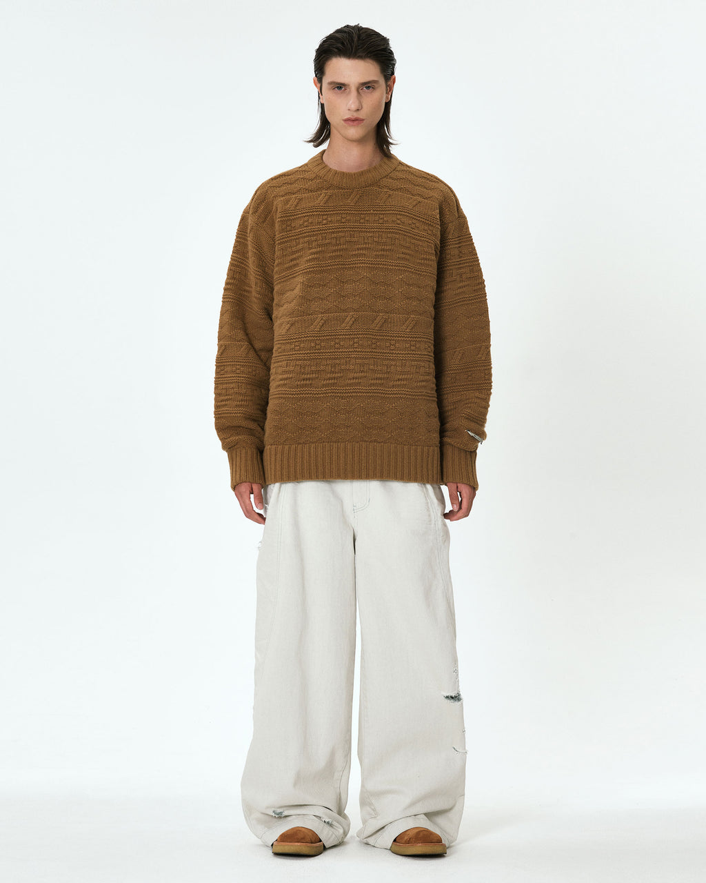 Ader Error - Seltic knit (Beige) product image 3 | TRAB K-Fashion Australia