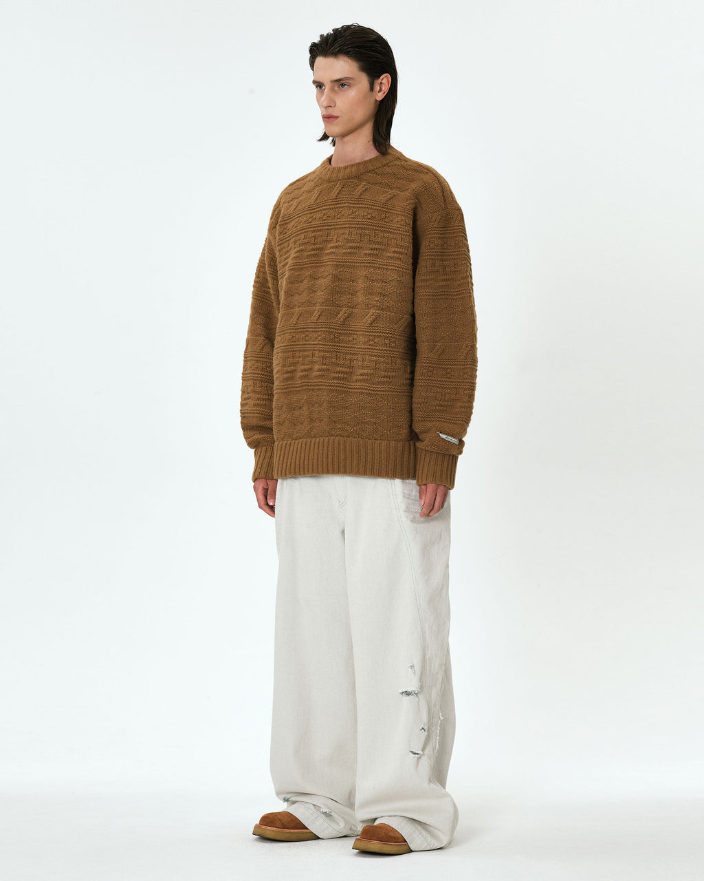Ader Error - Seltic knit (Beige) product image 4 | TRAB K-Fashion Australia