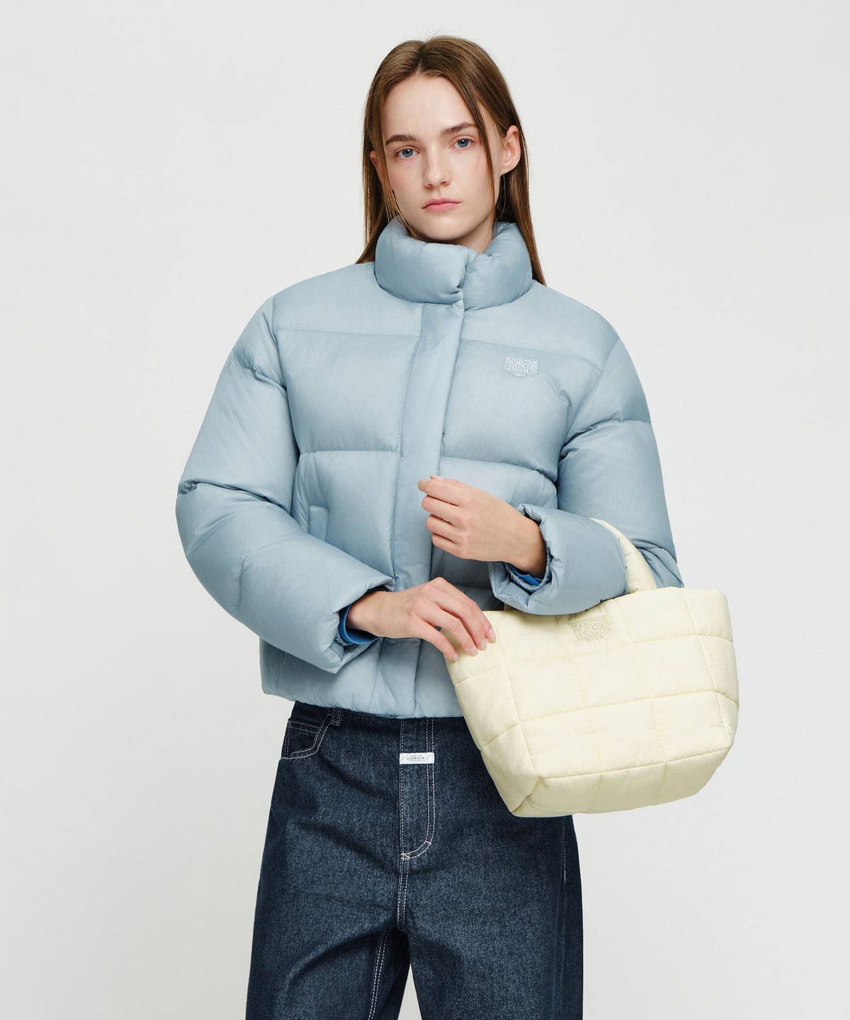Marithe & Francois Girbaud - Classic Logo Padding Bag (Ivory) product image 6 | TRAB K-Fashion Australia