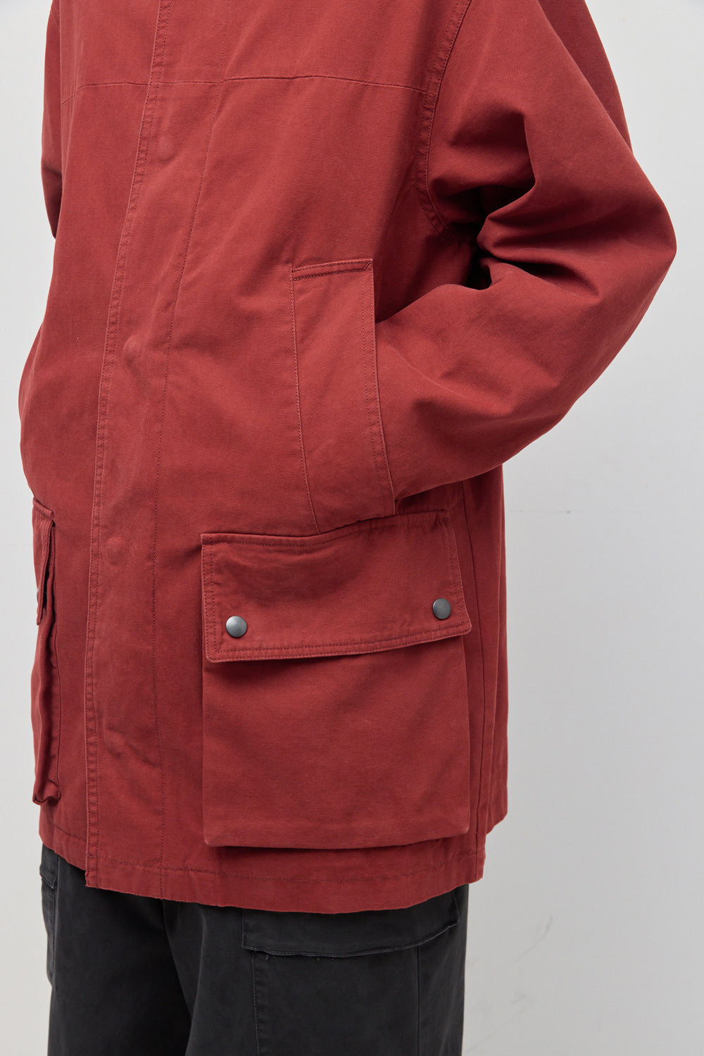 Hatchingroom - Canvas Work Parka (Dark Red) product image 17 | TRAB K-Fashion Australia