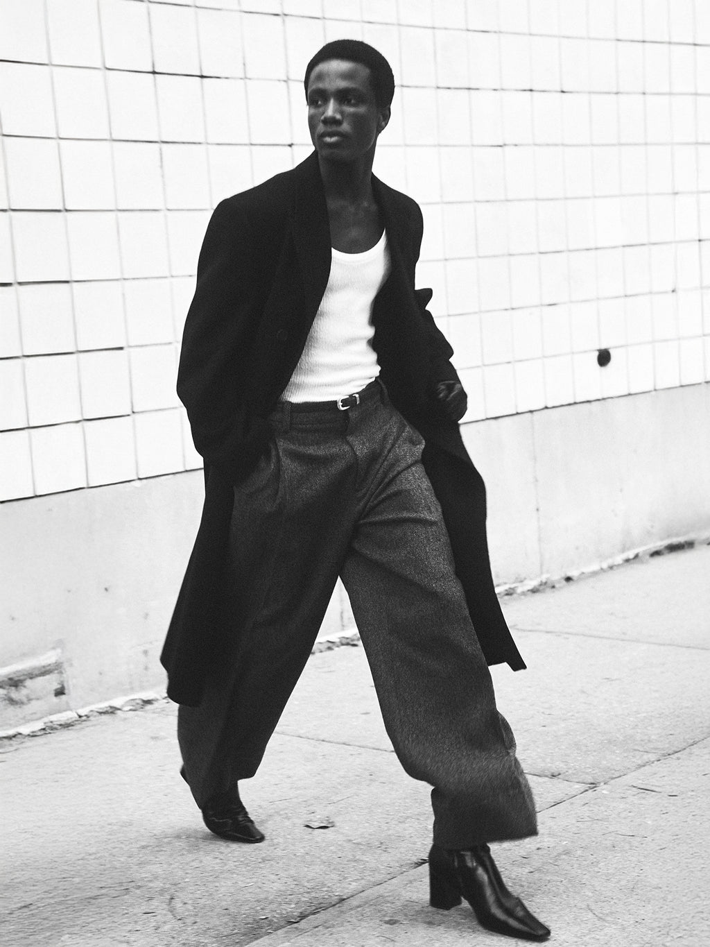 Tonywack - Wool And Cashmere Double-Breasted Coat (Black) product image 10 | TRAB K-Fashion Australia