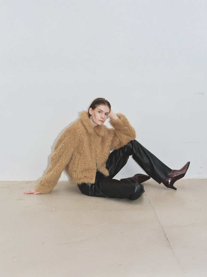Tonywack - Cropped Fur Blouson (Royale Beige) product image 10 | TRAB K-Fashion Australia