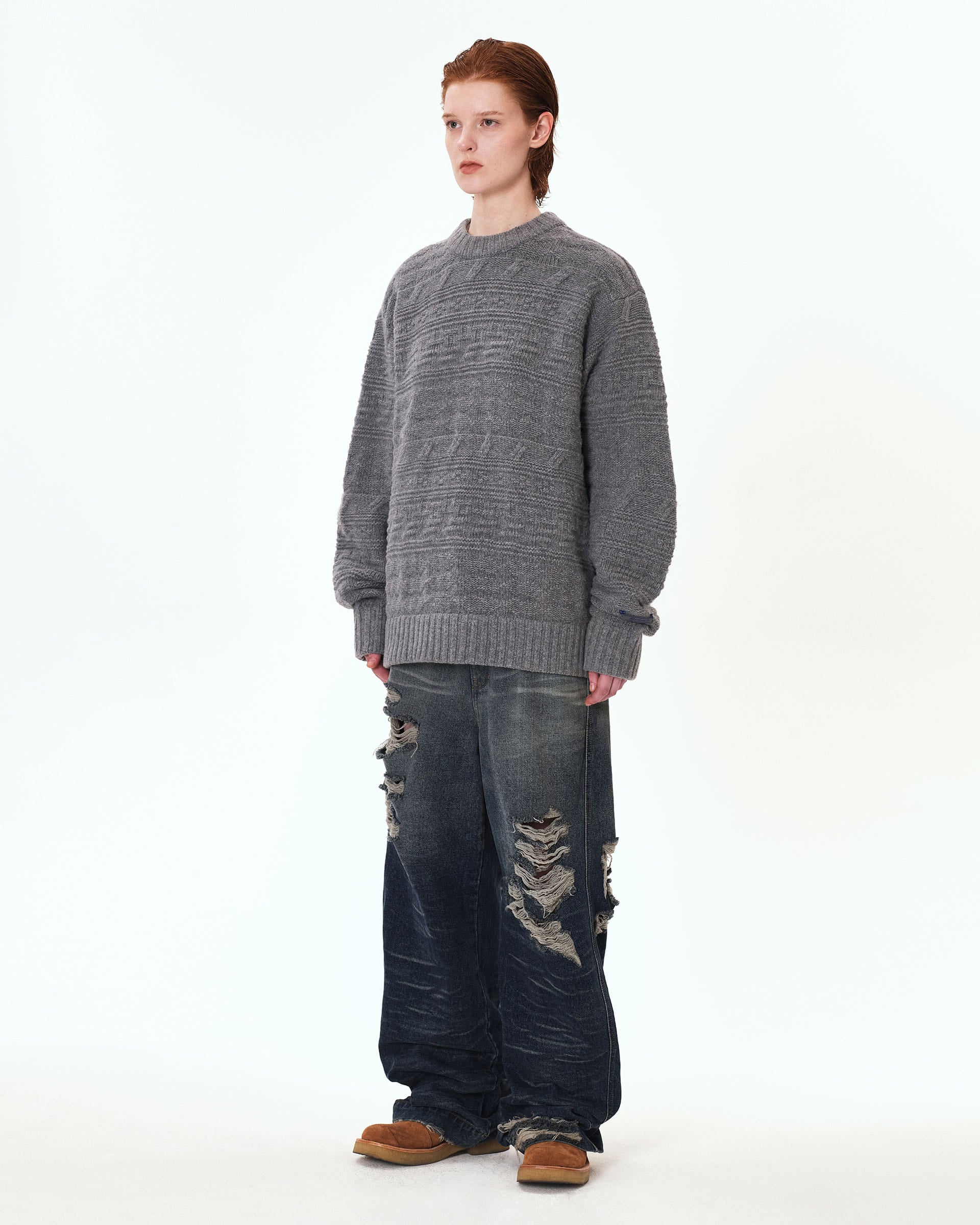 Ader Error - Seltic knit (Grey) product image 4 | TRAB K-Fashion Australia