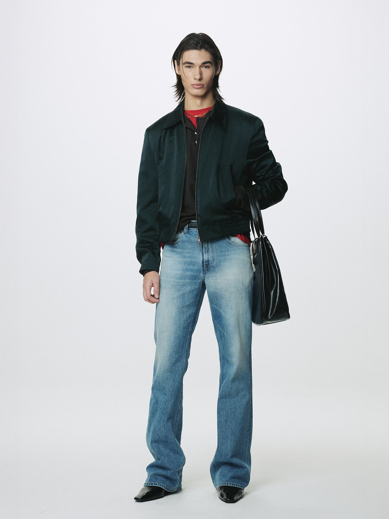 Tonywack - Silk Cotton Swing Jacket (Dark Green) product image 2 | TRAB K-Fashion Australia