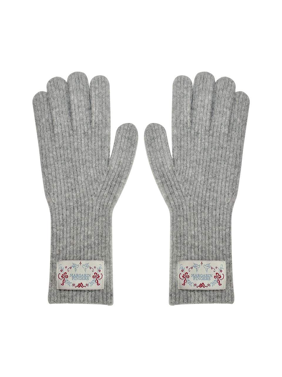 Margarin Fingers - Finger Hole Knit Gloves (Grey) product image 2 | TRAB K-Fashion Australia