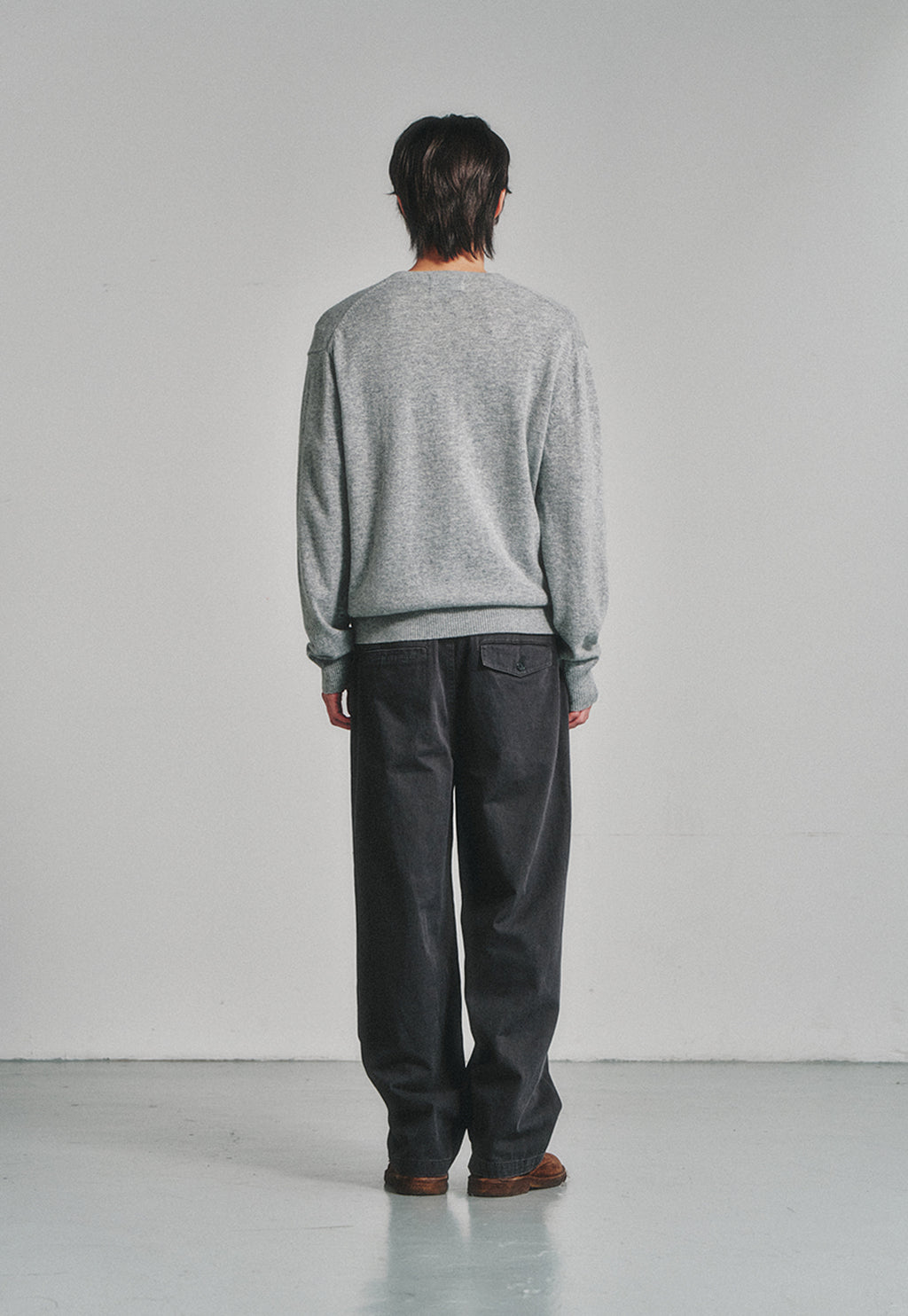 Art if acts - One Tuck Chino Pants (Charcoal) product image 4 | TRAB K-Fashion Australia
