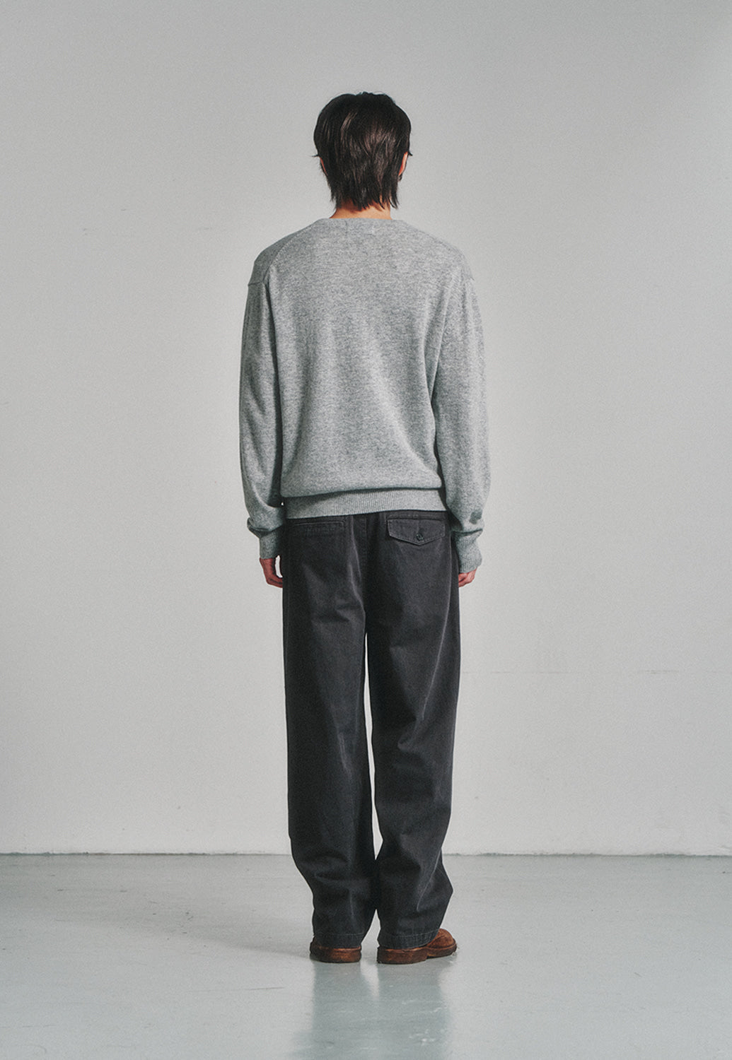 Art if acts - One Tuck Chino Pants (Charcoal) product image 4 | TRAB K-Fashion Australia