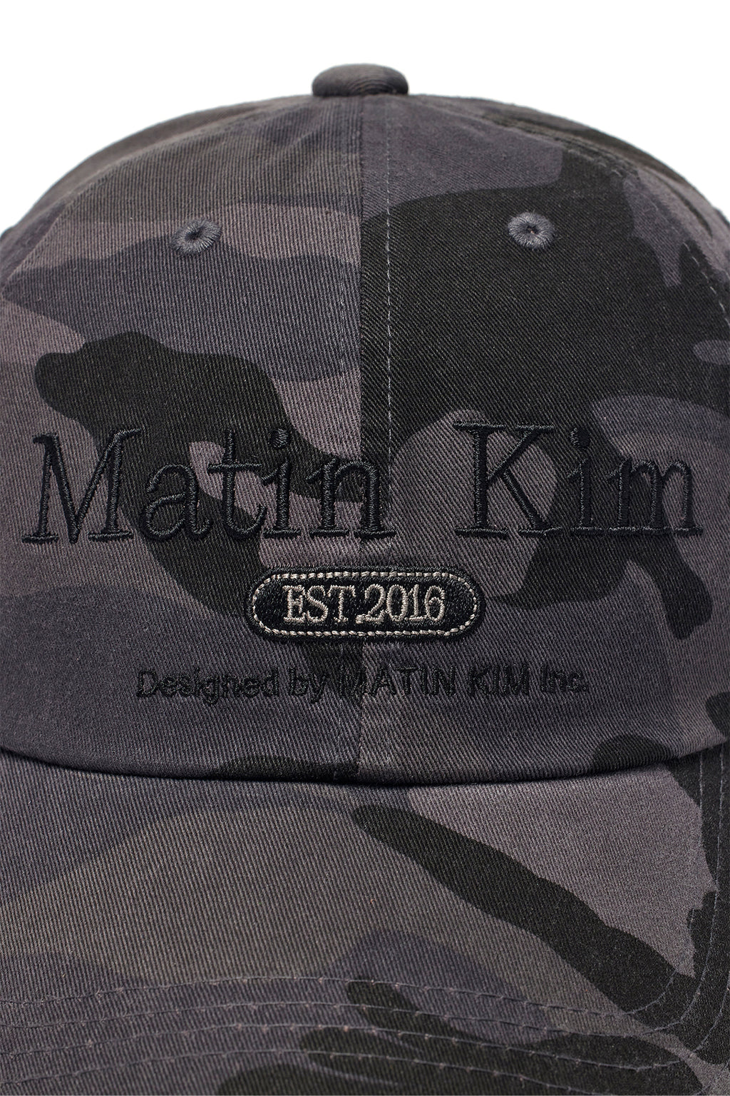 Matin Kim - Camouflage Logo Ball Cap (Charcoal) product image 4 | TRAB K-Fashion Australia