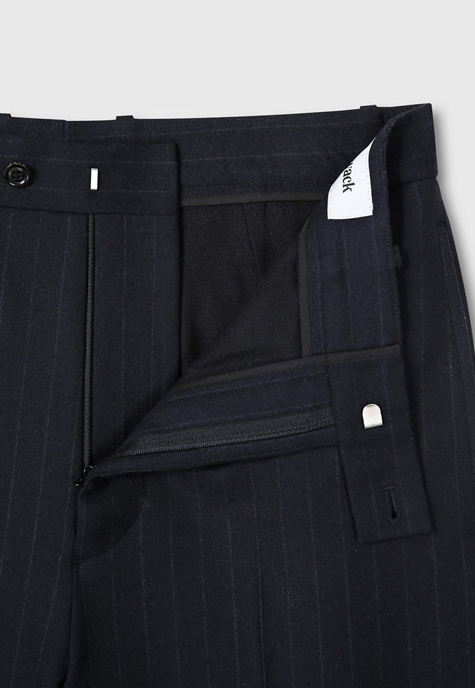 Tonywack - Virgin Wool Layered Trousers (Navy Pinstripe) product image 11 | TRAB K-Fashion Australia