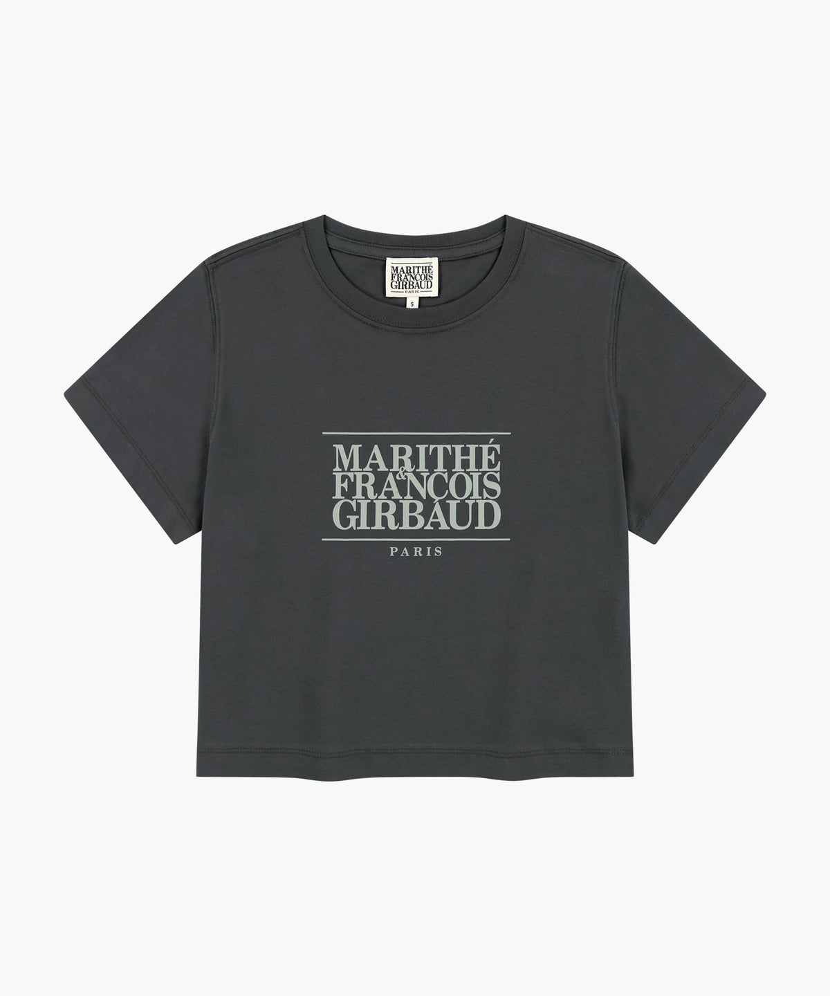 Marithe & Francois Girbaud - Classic Logo Crop Tee (Charcoal) product image 6 | TRAB K-Fashion Australia