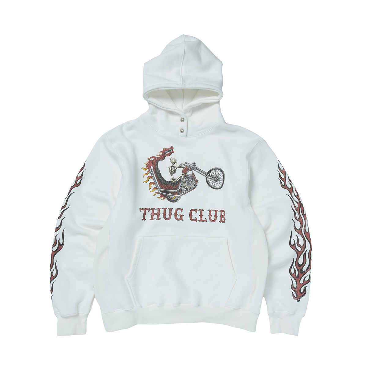 Thug Club - Dragon Chopper Hoodie (White) product image 1 | TRAB K-Fashion Australia