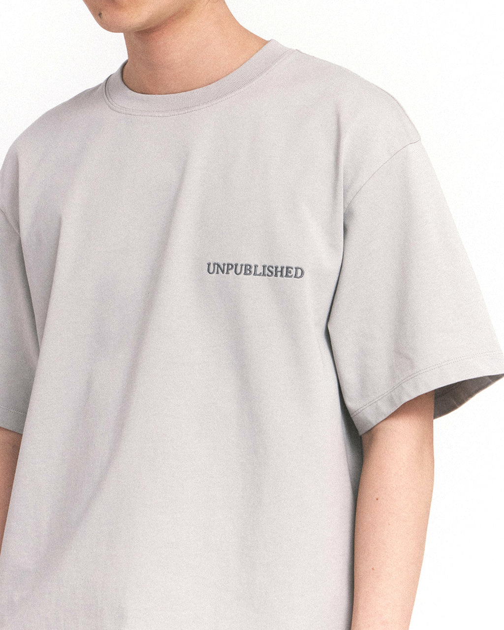 Eastlogue - Frame Cutting T-shirt (Dust Blue) product image 2 | TRAB K-Fashion Australia