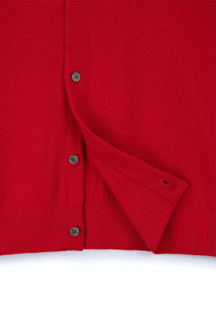 Art if acts - Wholegarment Round Neck Cardigan (Red) product image 12 | TRAB K-Fashion Australia