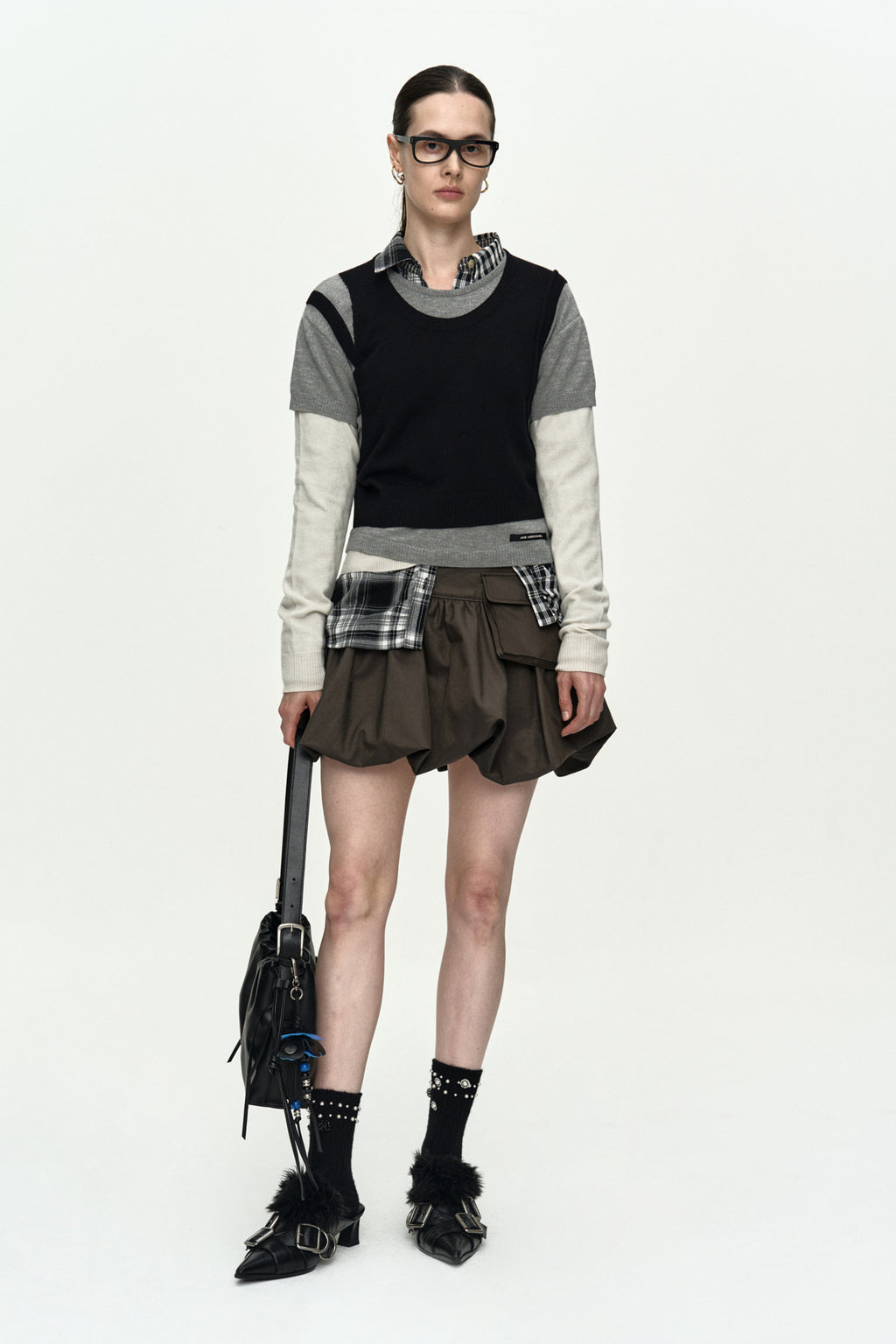 Andersson Bell - Cargo Balloon Skirt (Charcoal) product image 12 | TRAB K-Fashion Australia