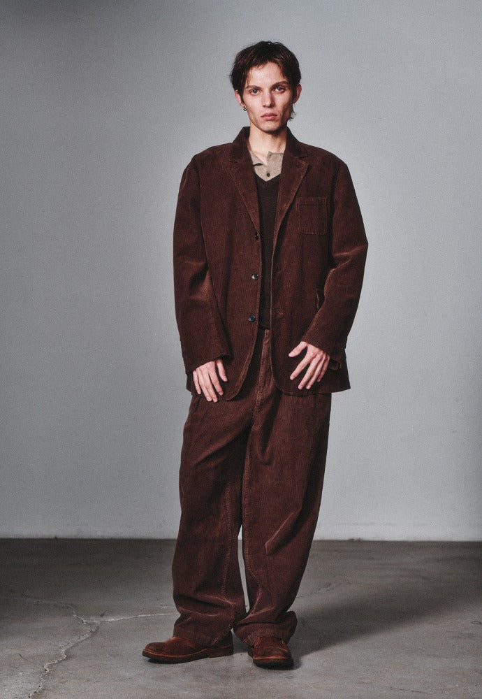 Art if acts - Garment Washed 3 Button Corduroy Blazer (Vintage Brown) product image 1 | TRAB K-Fashion Australia