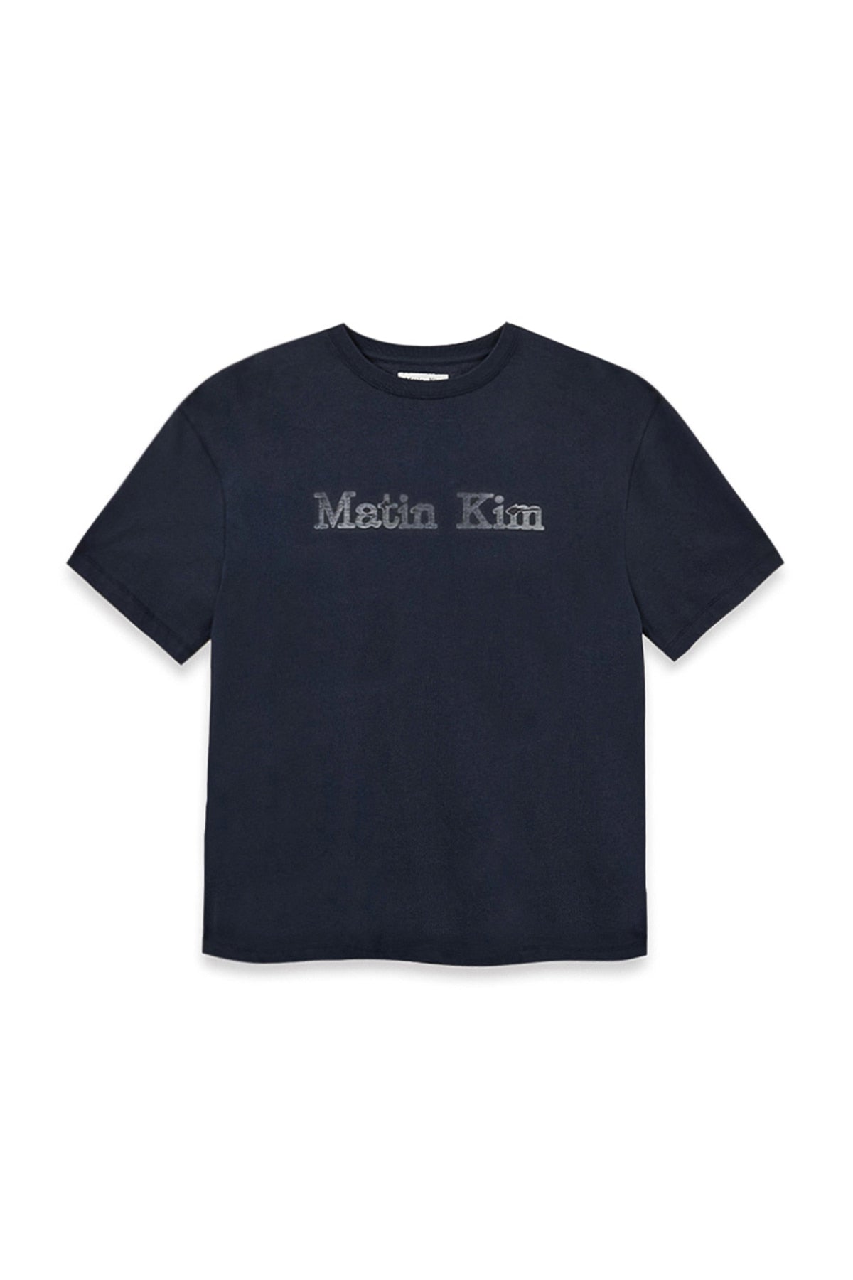 Matin Kim - Vintage Logo Graphic Top (Navy) product image 1 | TRAB K-Fashion Australia