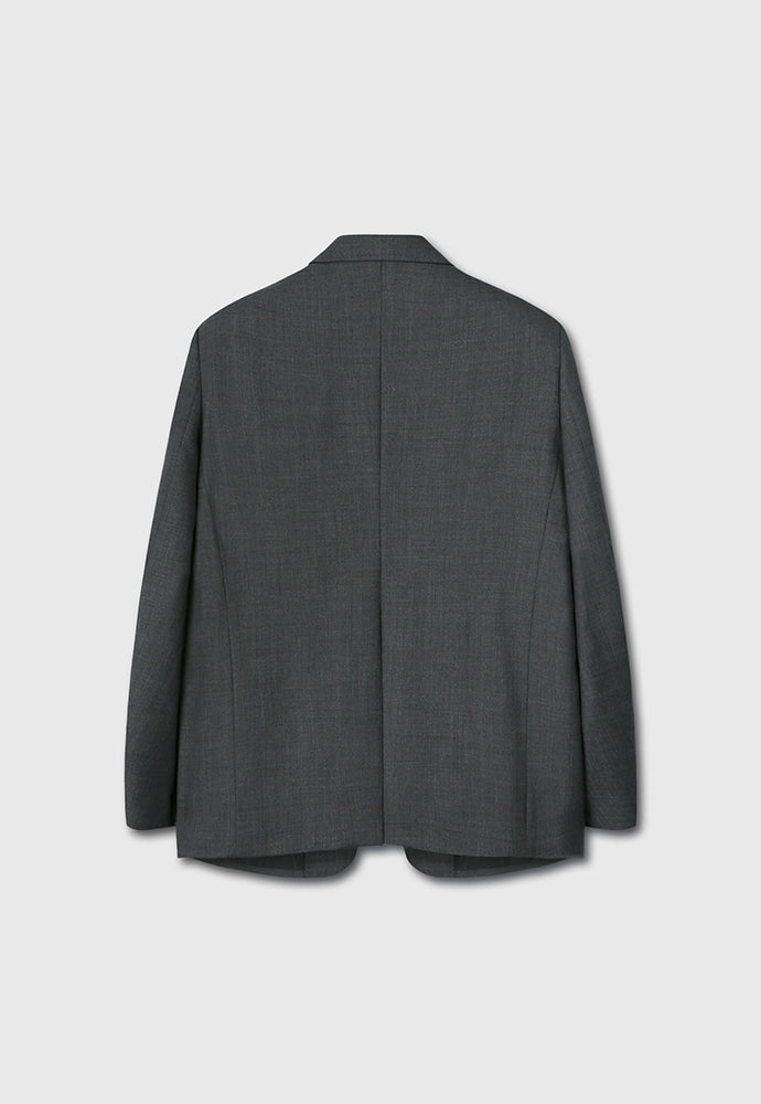 Tonywack - Relaxed Fit Tailored Blazer (Grey) product image 9 | TRAB K-Fashion Australia