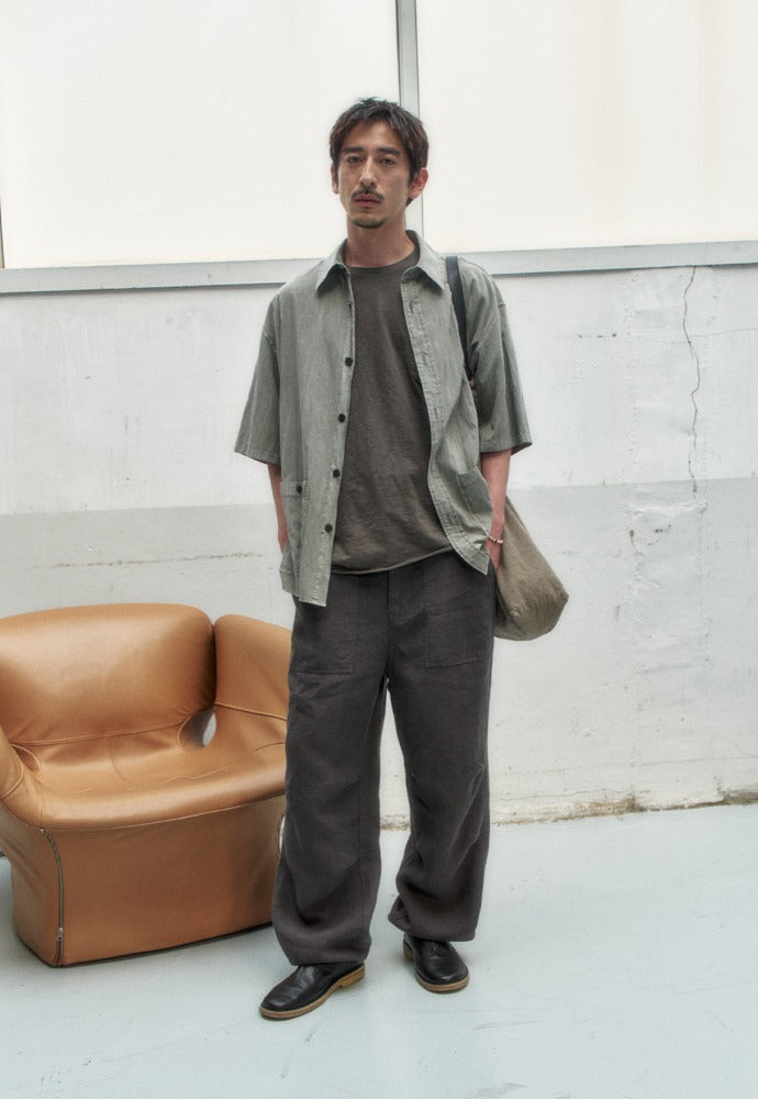 Art if acts - Garment Dyed Two Pocket Half Shirt (Cliff) product image 1 | TRAB K-Fashion Australia