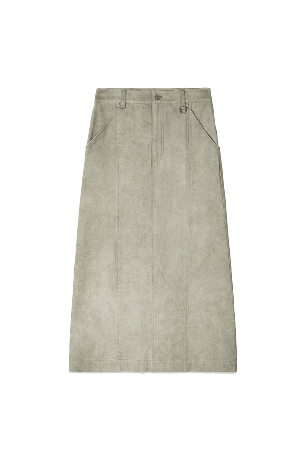 Matin Kim - Washed Mermaid Long Skirt (Light Khaki) product image 1 | TRAB K-Fashion Australia