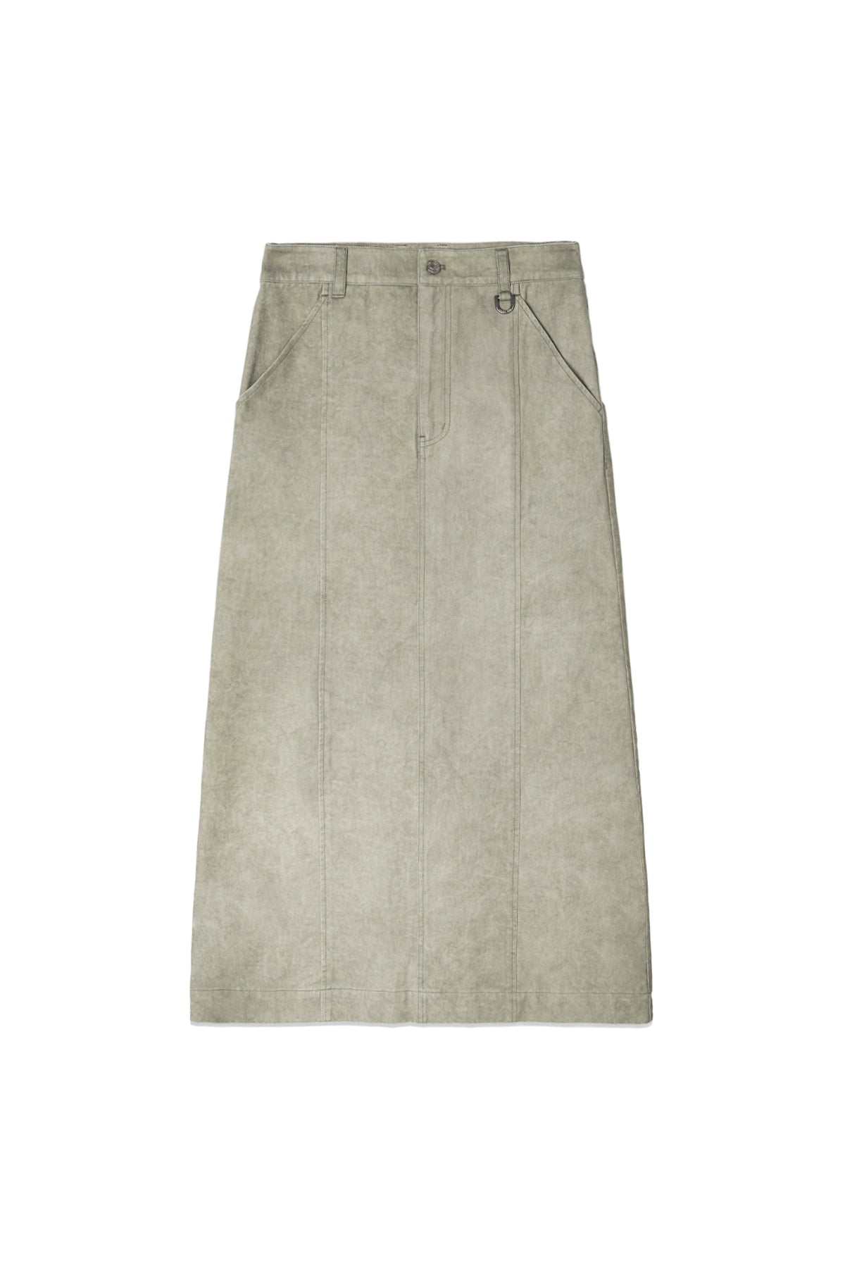 Matin Kim - Washed Mermaid Long Skirt (Light Khaki) product image 1 | TRAB K-Fashion Australia
