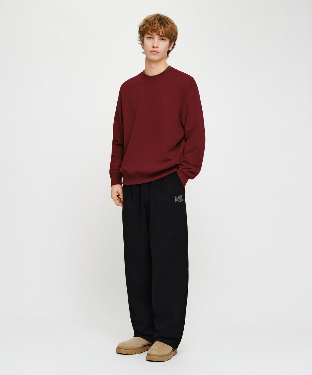 Marithe & Francois Girbaud - One Tuck Wide Sweat Joggers (brushed) (Black) product image 4 | TRAB K-Fashion Australia