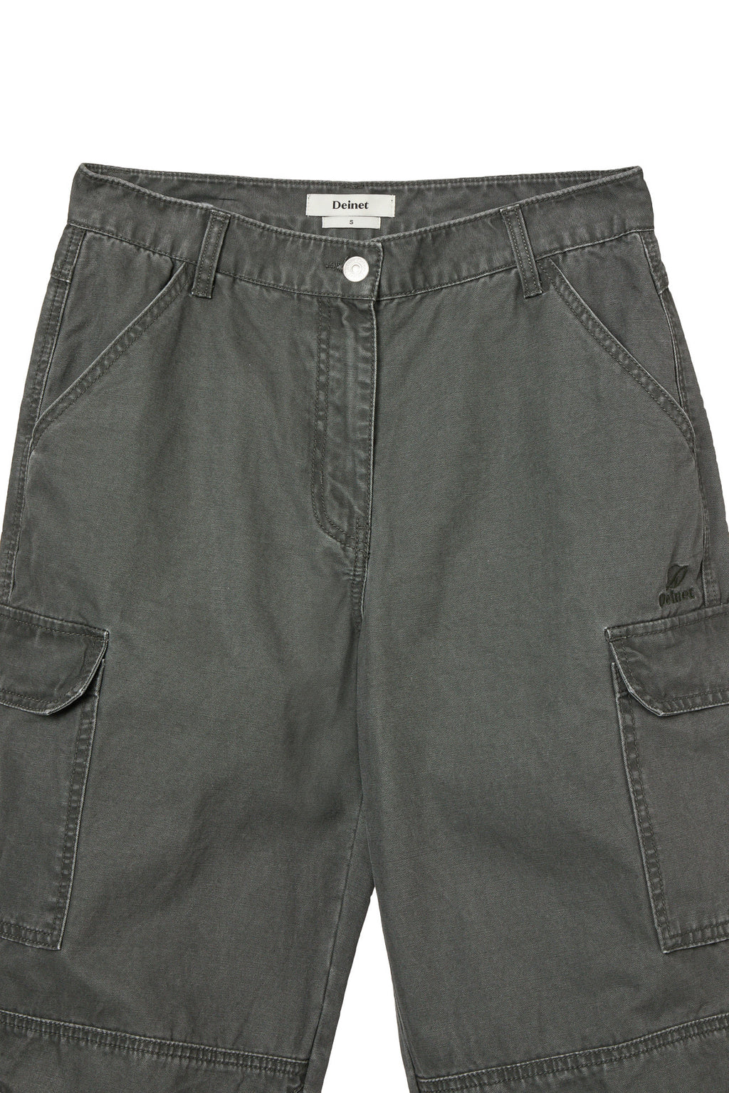 Deinet - Vintage Washed Cargo Pants (Khaki) product image 3 | TRAB K-Fashion Australia