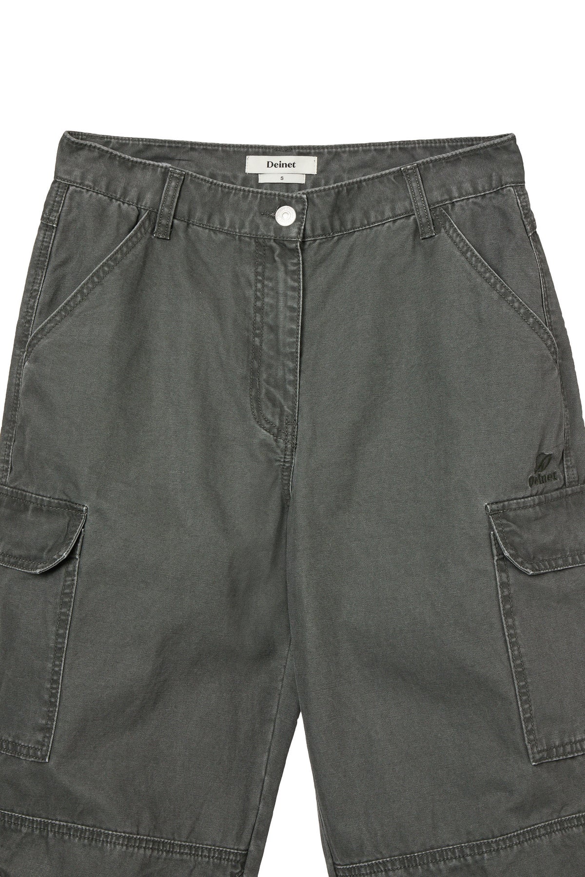 Deinet - Vintage Washed Cargo Pants (Khaki) product image 3 | TRAB K-Fashion Australia
