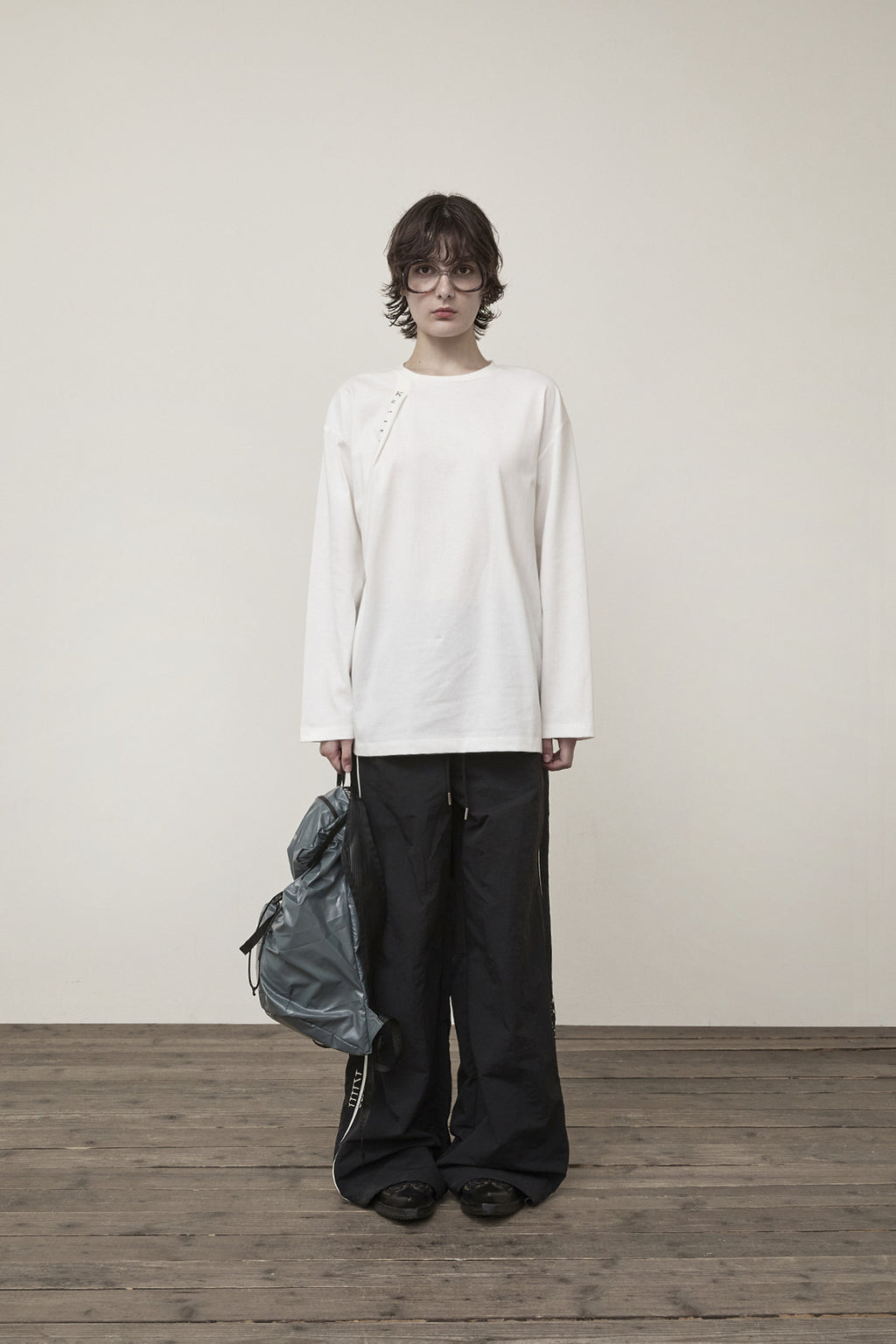 Matin Kim - Tuck Point Long Sleeve Top (White) product image 10 | TRAB K-Fashion Australia