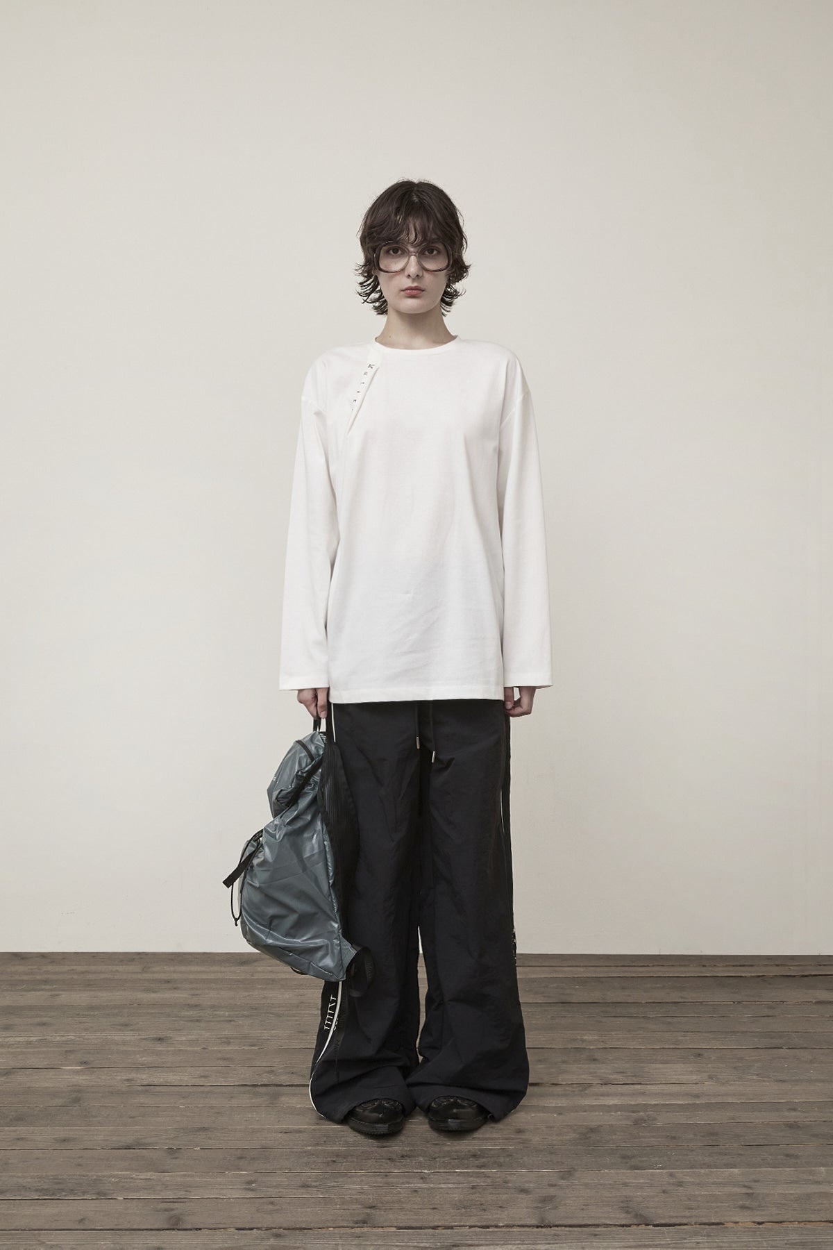 Matin Kim - Tuck Point Long Sleeve Top (White) product image 10 | TRAB K-Fashion Australia