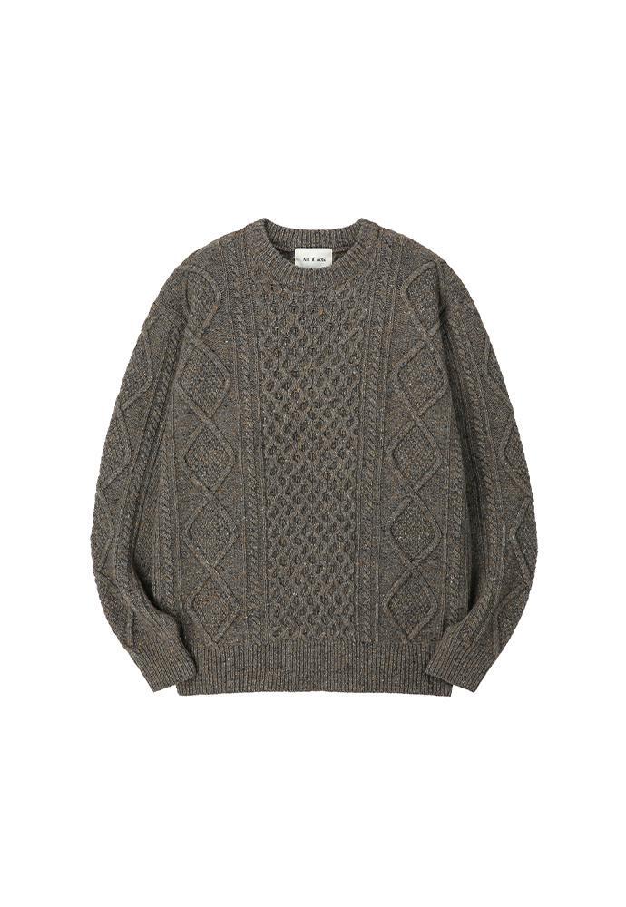 Art if acts - Fisherman Cable Sweater (Truffle) product image 8 | TRAB K-Fashion Australia