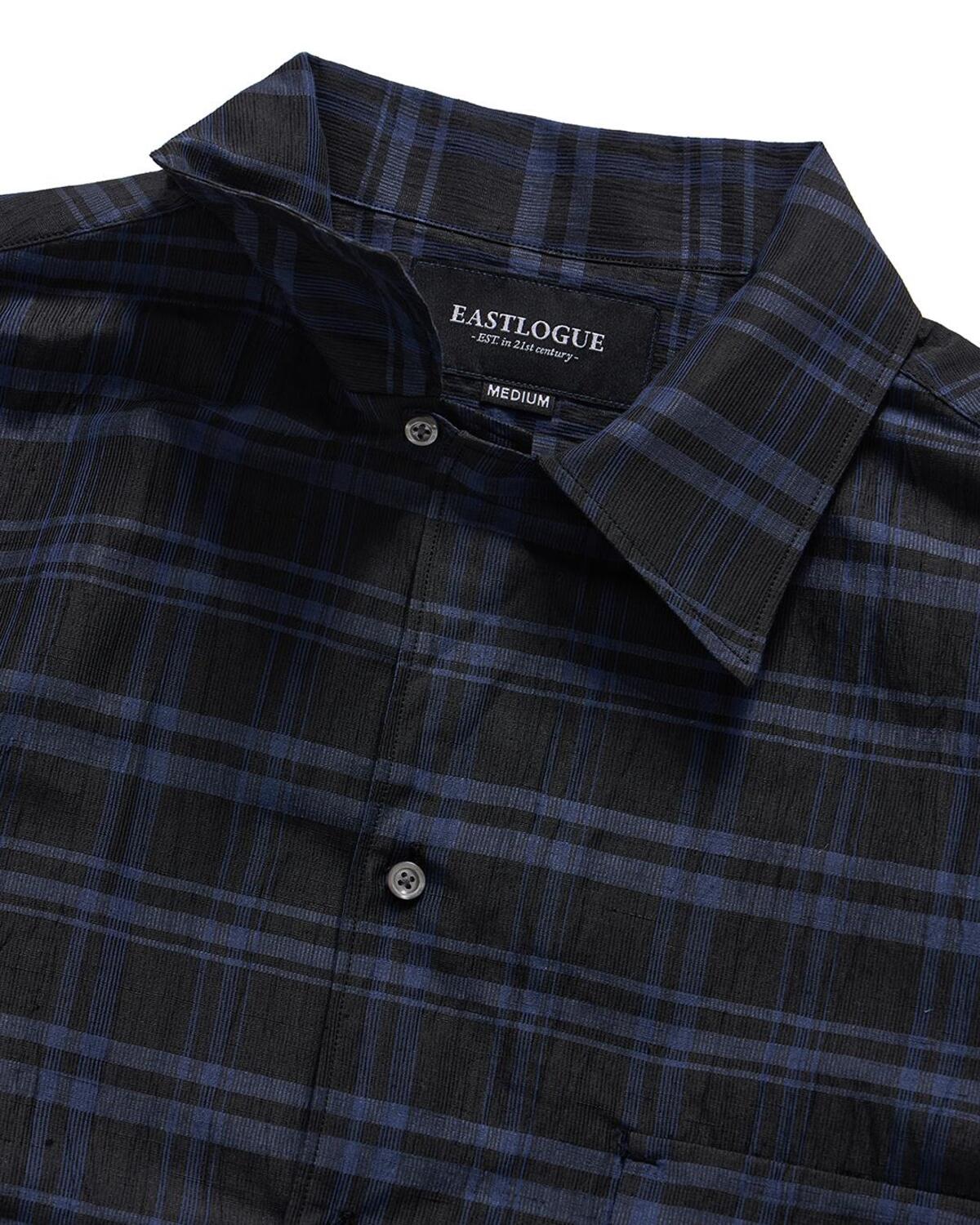 Eastlogue - Holiday Half Shirts (Black Blue Check) product image 4 | TRAB K-Fashion Australia