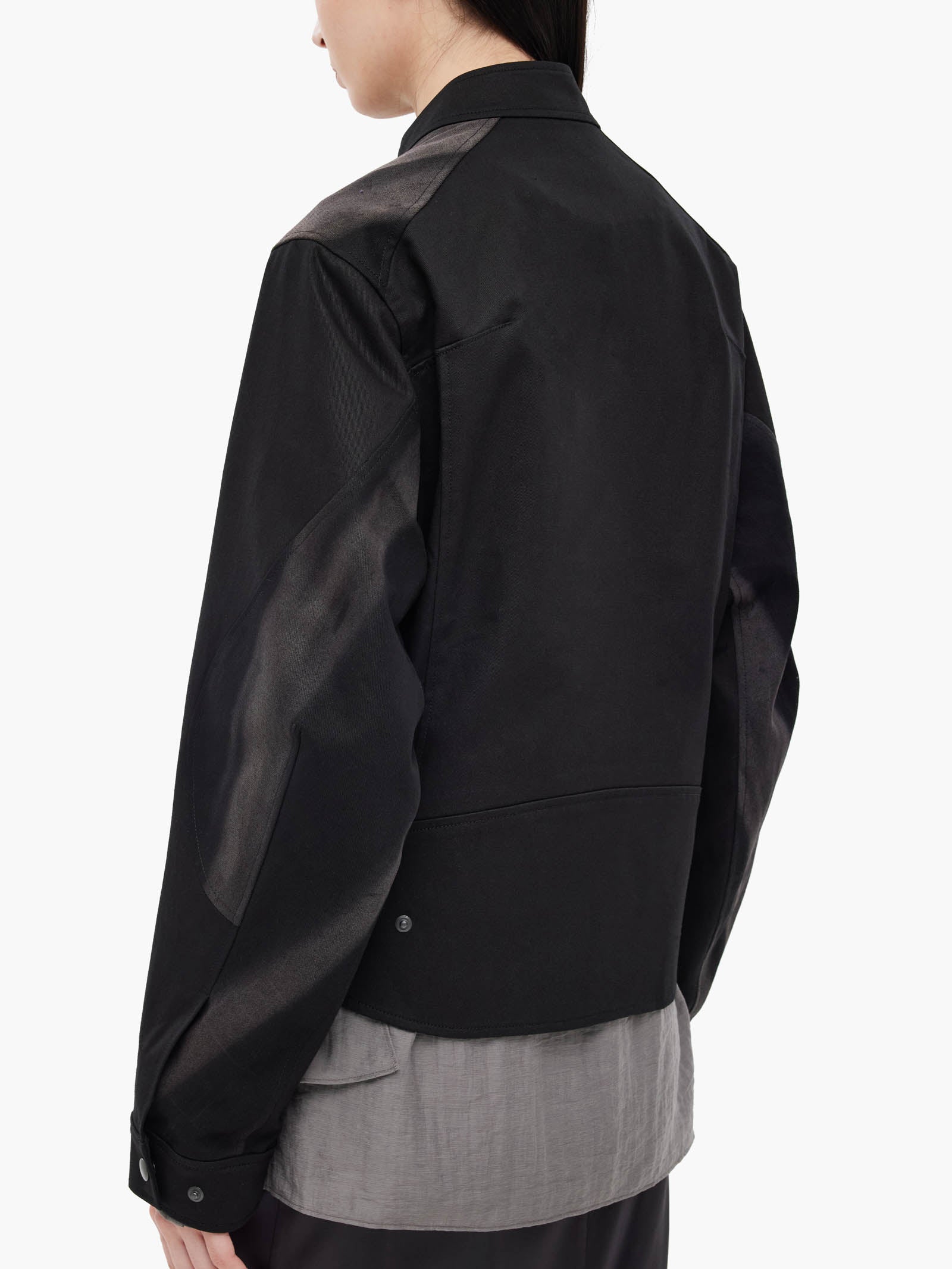 Jiyong Kim - Sun-Bleached Biker Jacket (Black) product image 7 | TRAB K-Fashion Australia