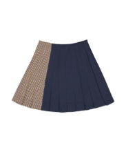 Coyseio - Triple Layer Pleated Skirt (Navy) product image 1 | TRAB K-Fashion Australia