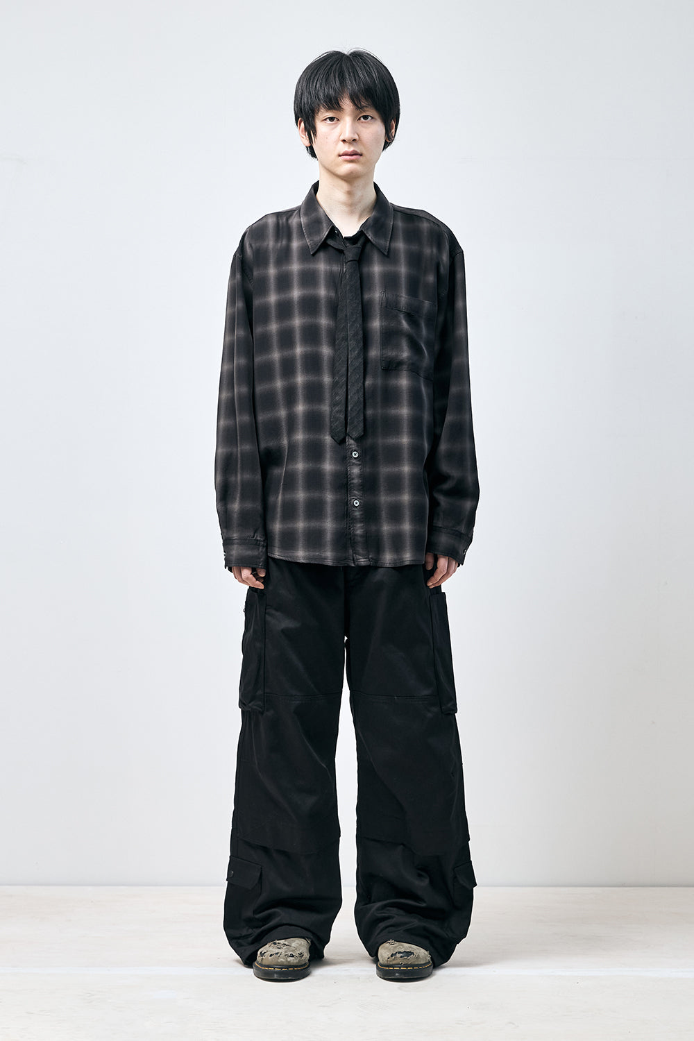 Hatchingroom - Museum Shirt Tencel Ombre (Black) product image 8 | TRAB K-Fashion Australia