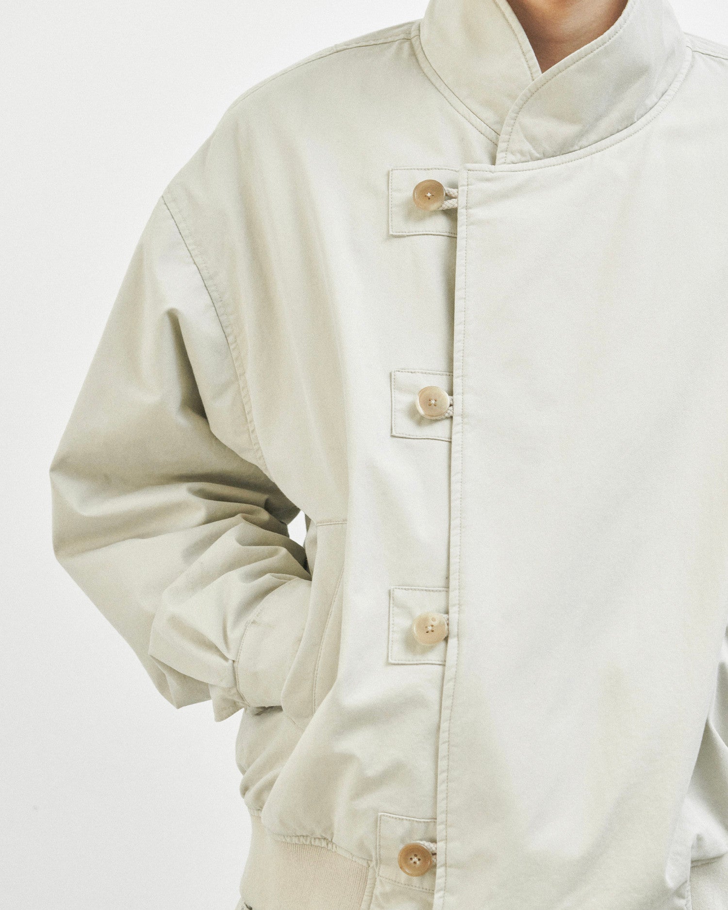 Brownyard - Double Layer Flight Jacket (Ivory) product image 5 | TRAB K-Fashion Australia