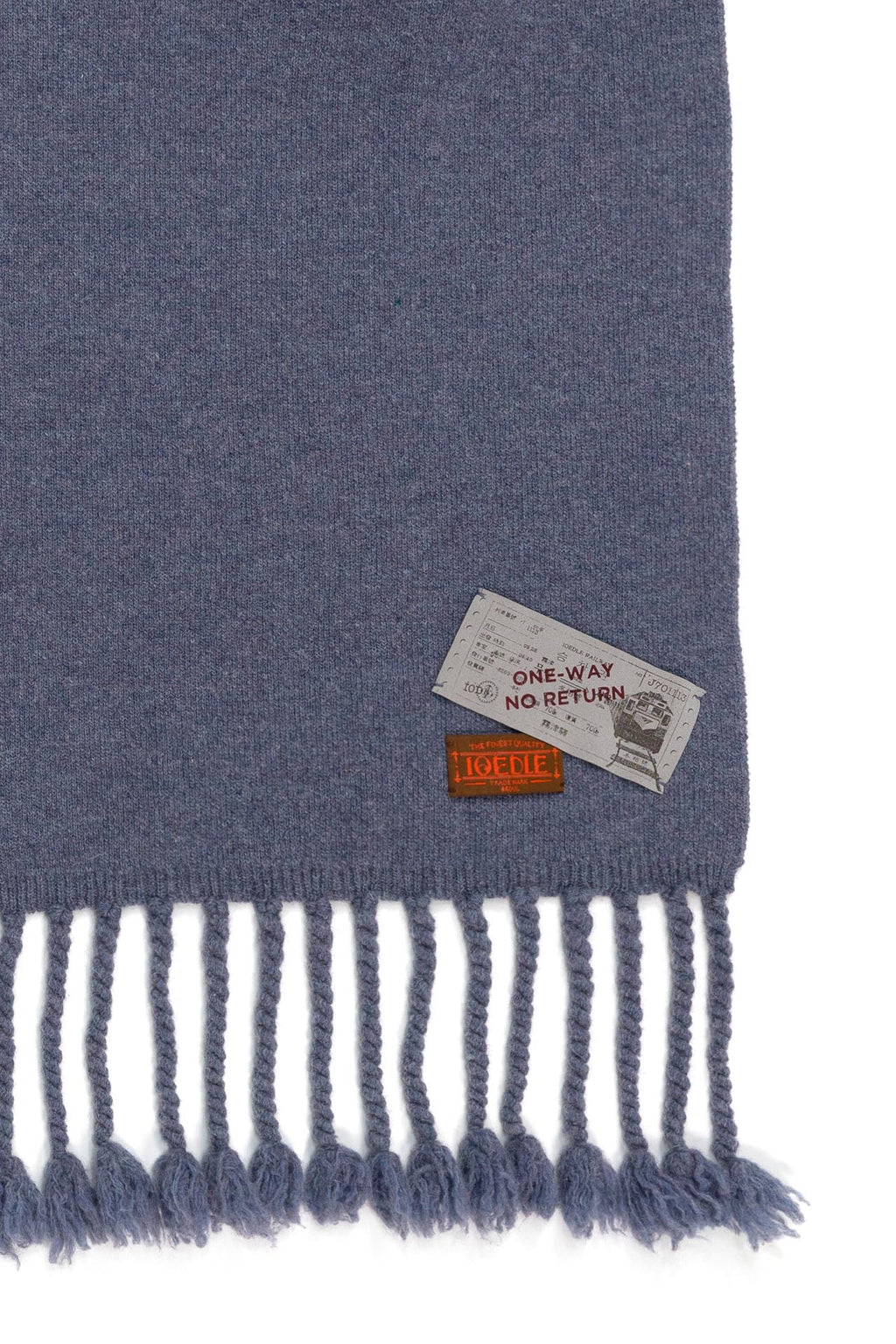 Ioedle - Handmade Fringe Muffler Bound For Seoul (Blue) product image 3 | TRAB K-Fashion Australia