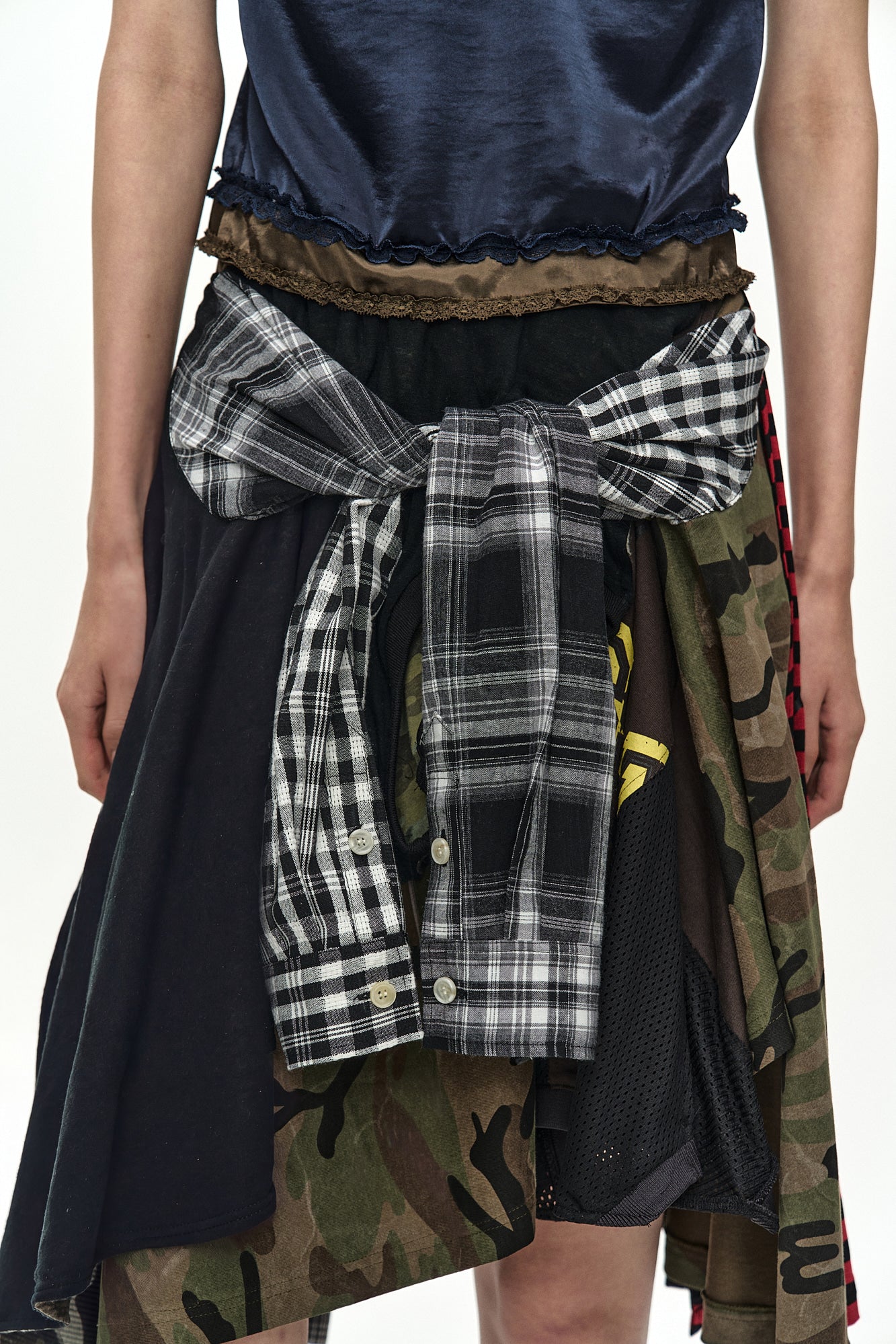 Andersson Bell - Reworked Vintage Jersey Camisole Dress (Navy) product image 5 | TRAB K-Fashion Australia