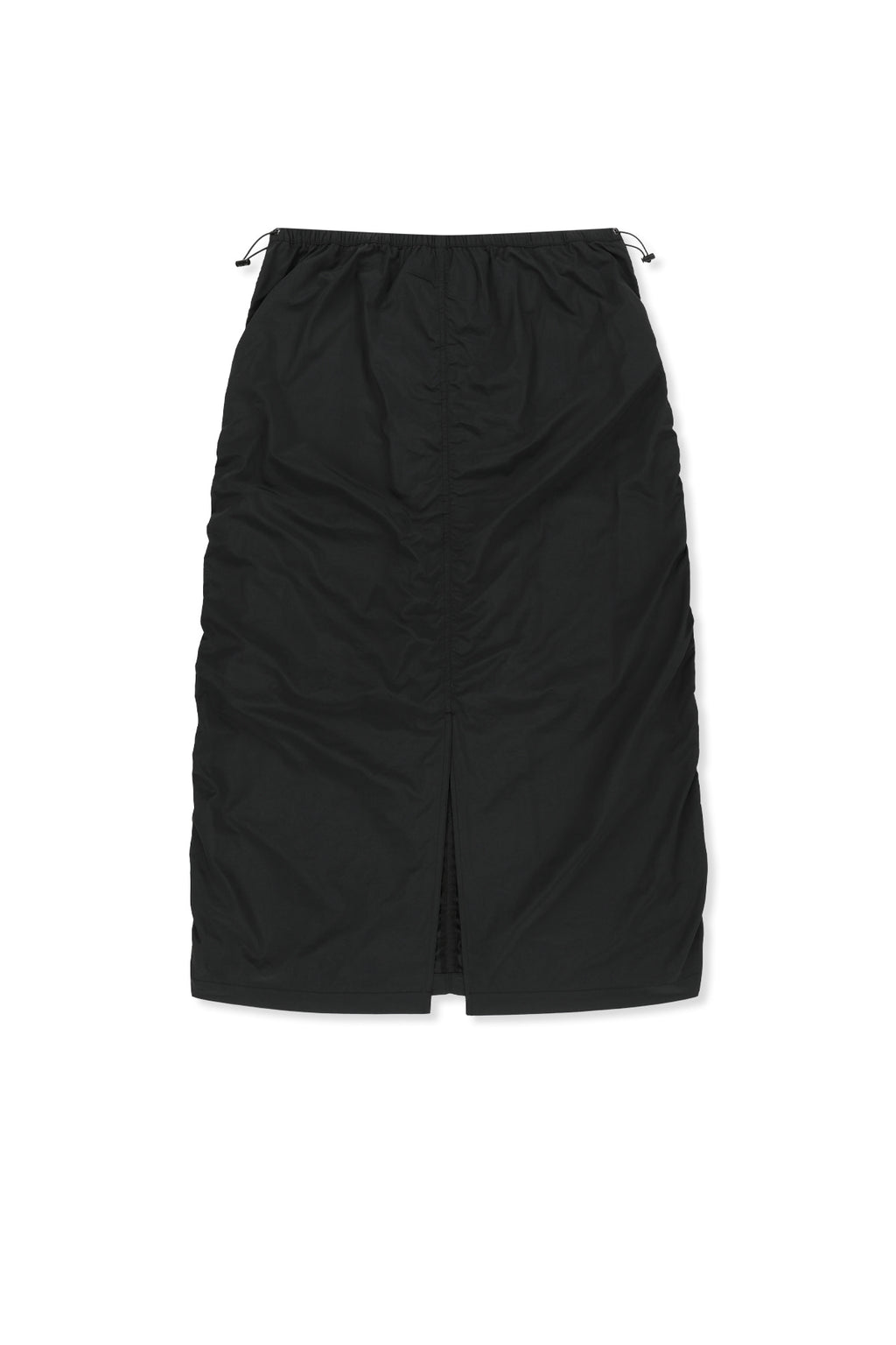 Matin Kim - Patch Pocket Shirring Nylon Skirt (Black) product image 2 | TRAB K-Fashion Australia