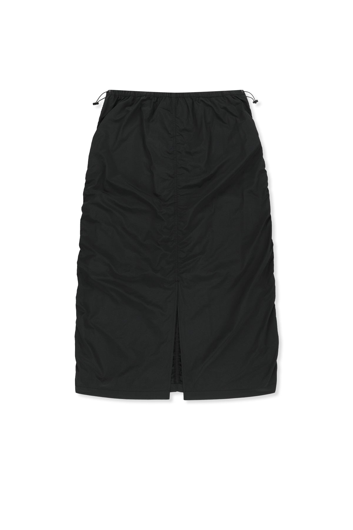 Matin Kim - Patch Pocket Shirring Nylon Skirt (Black) product image 2 | TRAB K-Fashion Australia