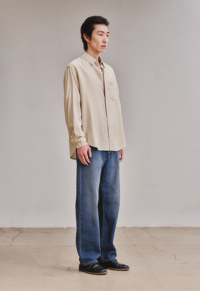 Art if acts - Wrinkle Rayon Shirt (French Beige) product image 4 | TRAB K-Fashion Australia