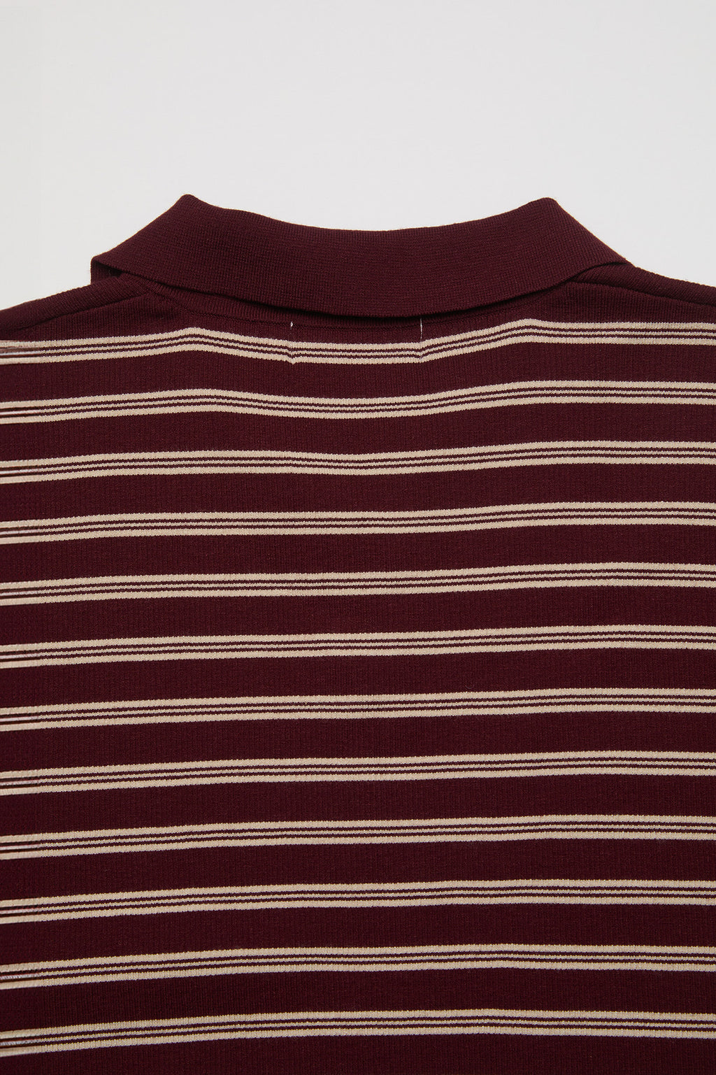 Coor - Open-Collar Stripe Sweater (Burgundy) product image 6 | TRAB K-Fashion Australia