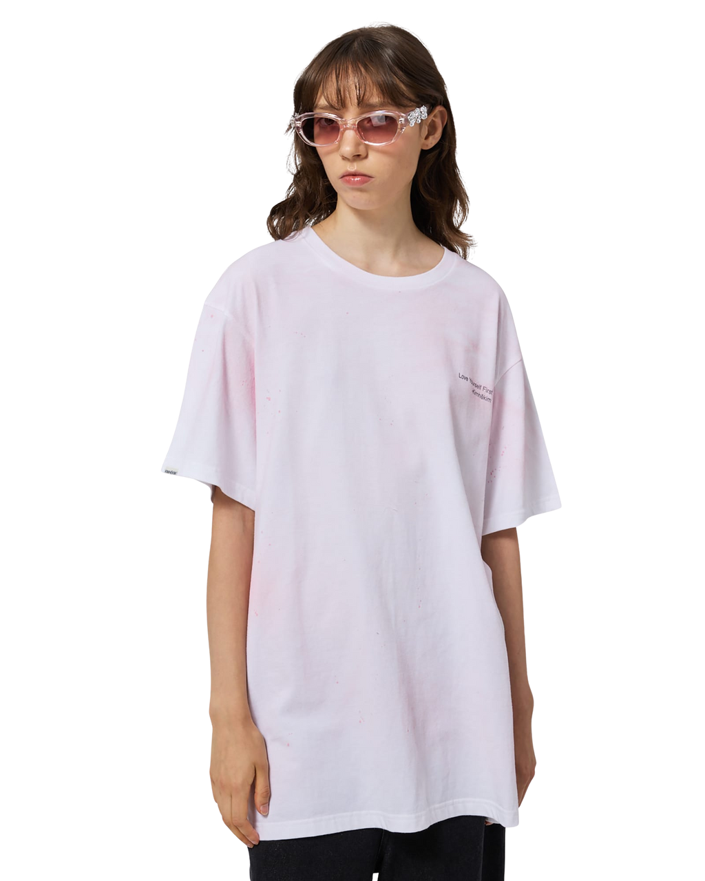 Kimhe Kim - Spray Dyed T-Shirt (White) product image 6 | TRAB K-Fashion Australia