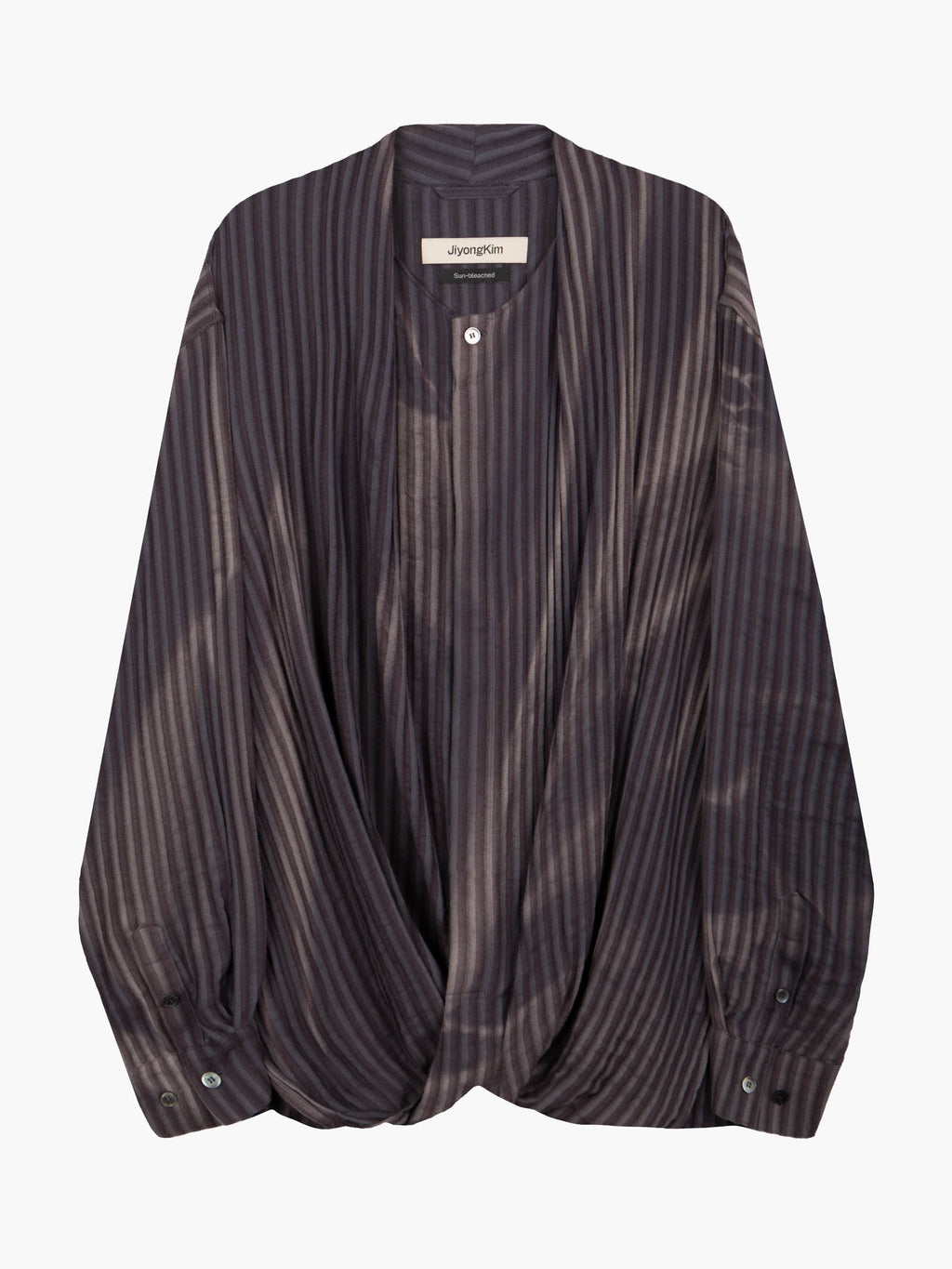 Jiyong Kim - Sun-Bleached Draped Shirt (Jacquard) product image 8 | TRAB K-Fashion Australia