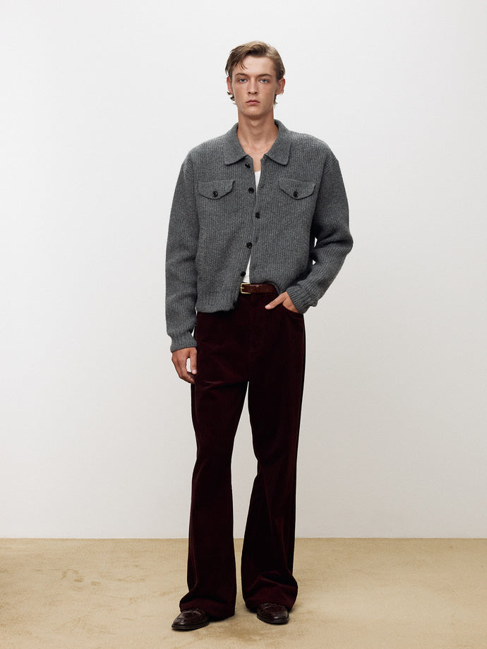 Tonywack - Wool And Cotton Knitted Trucker (Melange Grey) product image 3 | TRAB K-Fashion Australia