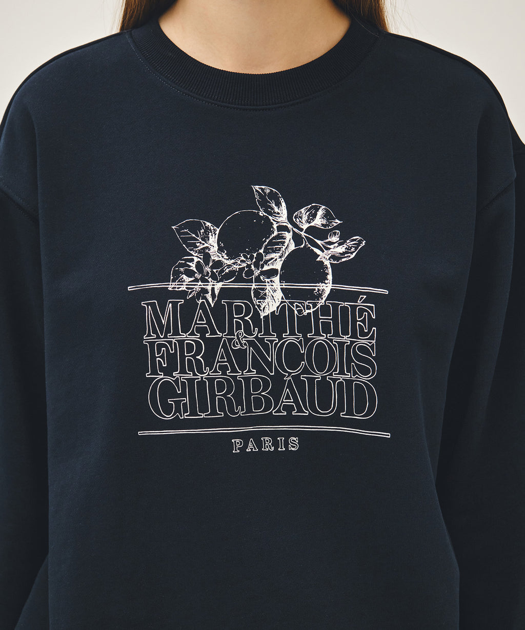 Marithe & Francois Girbaud - Lemon Classic Logo Sweatshirt (Navy) product image 3 | TRAB K-Fashion Australia