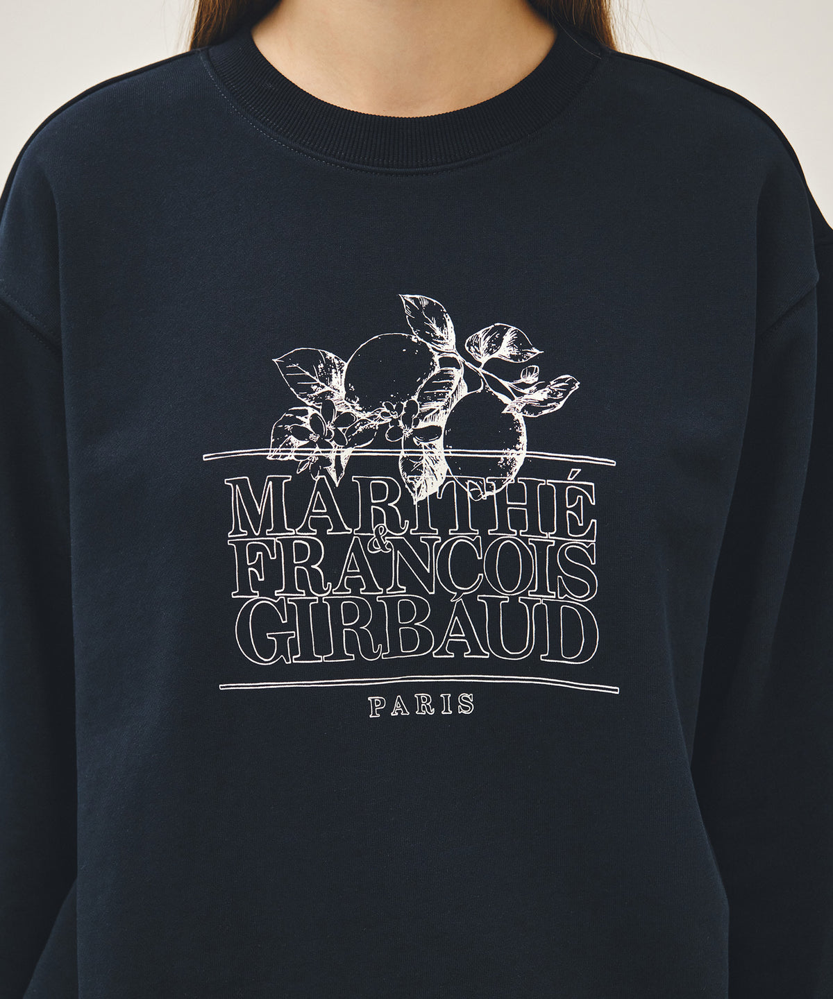Marithe & Francois Girbaud - Lemon Classic Logo Sweatshirt (Navy) product image 3 | TRAB K-Fashion Australia